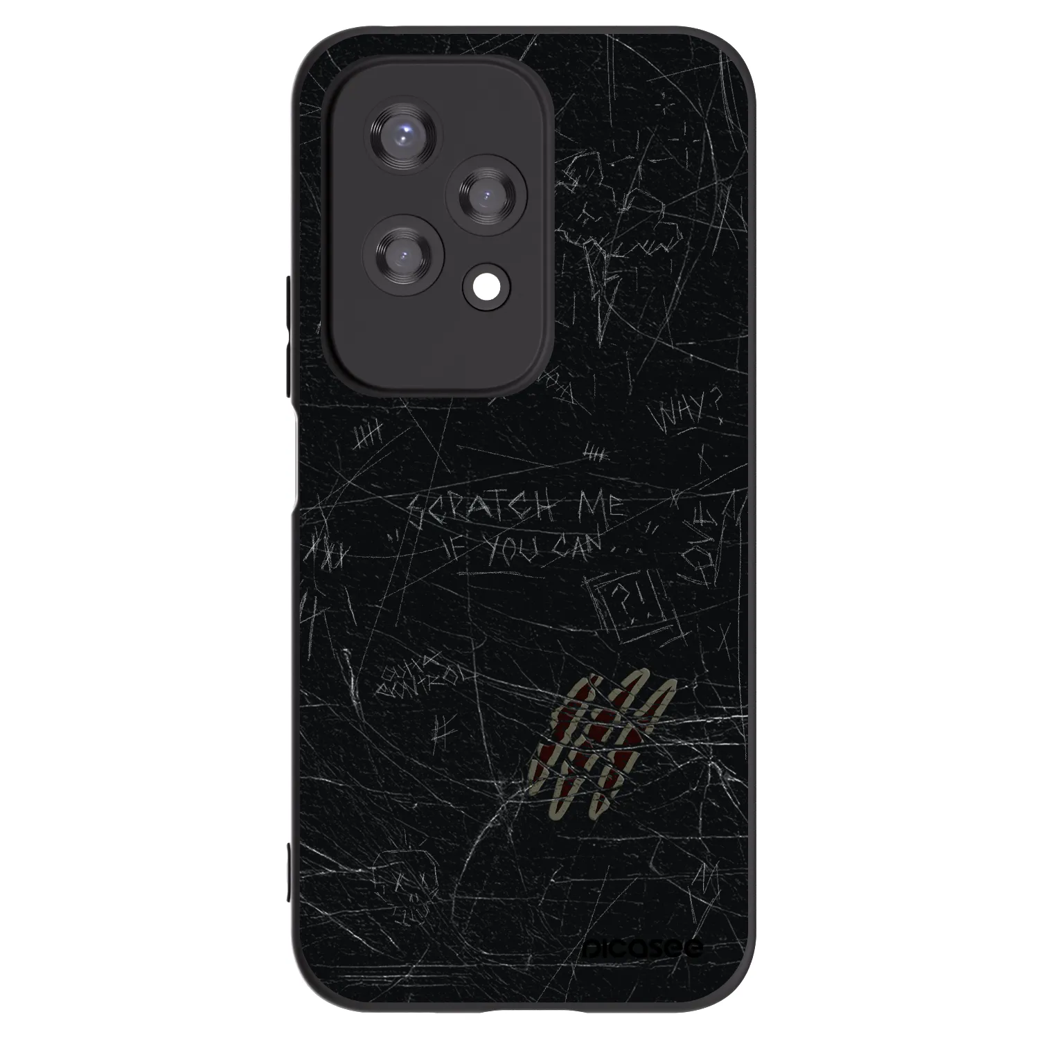 Picasee silikonski črni ovitek za Honor 200 Lite - SCRATCH