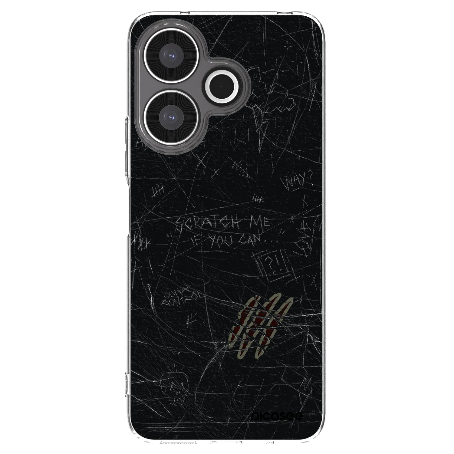 Picasee silikonski prozorni ovitek za Xiaomi Redmi 13 4G - SCRATCH