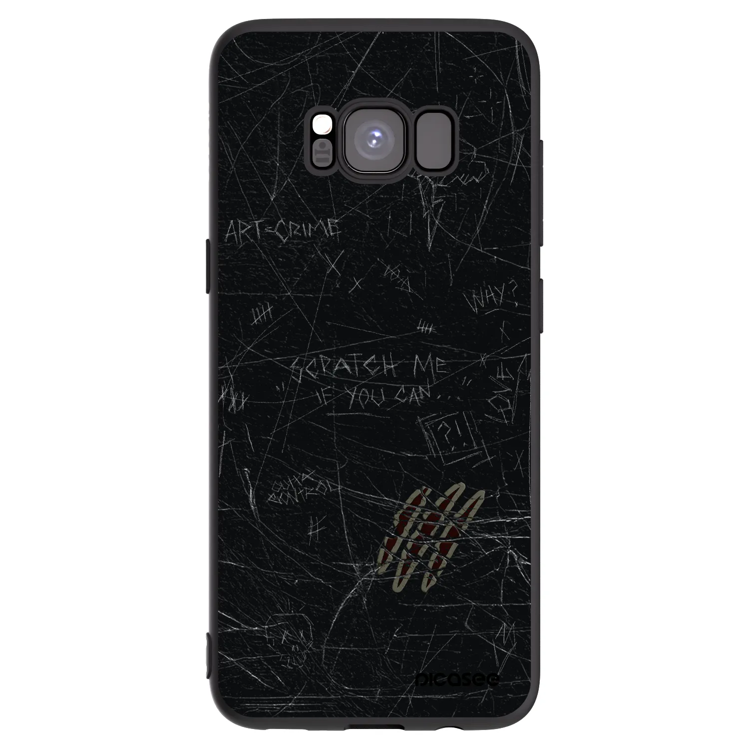 Picasee silikonski črni ovitek za Samsung Galaxy S8 G950F - SCRATCH