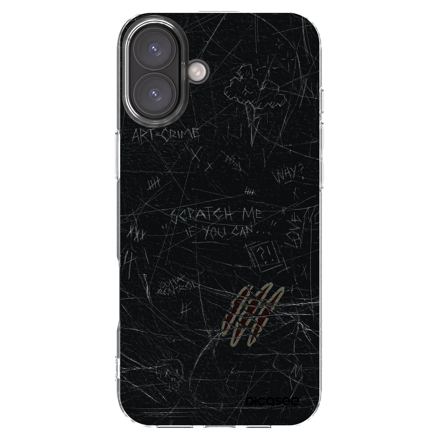 Picasee silikonski prozorni ovitek za Apple iPhone 16 Plus - SCRATCH