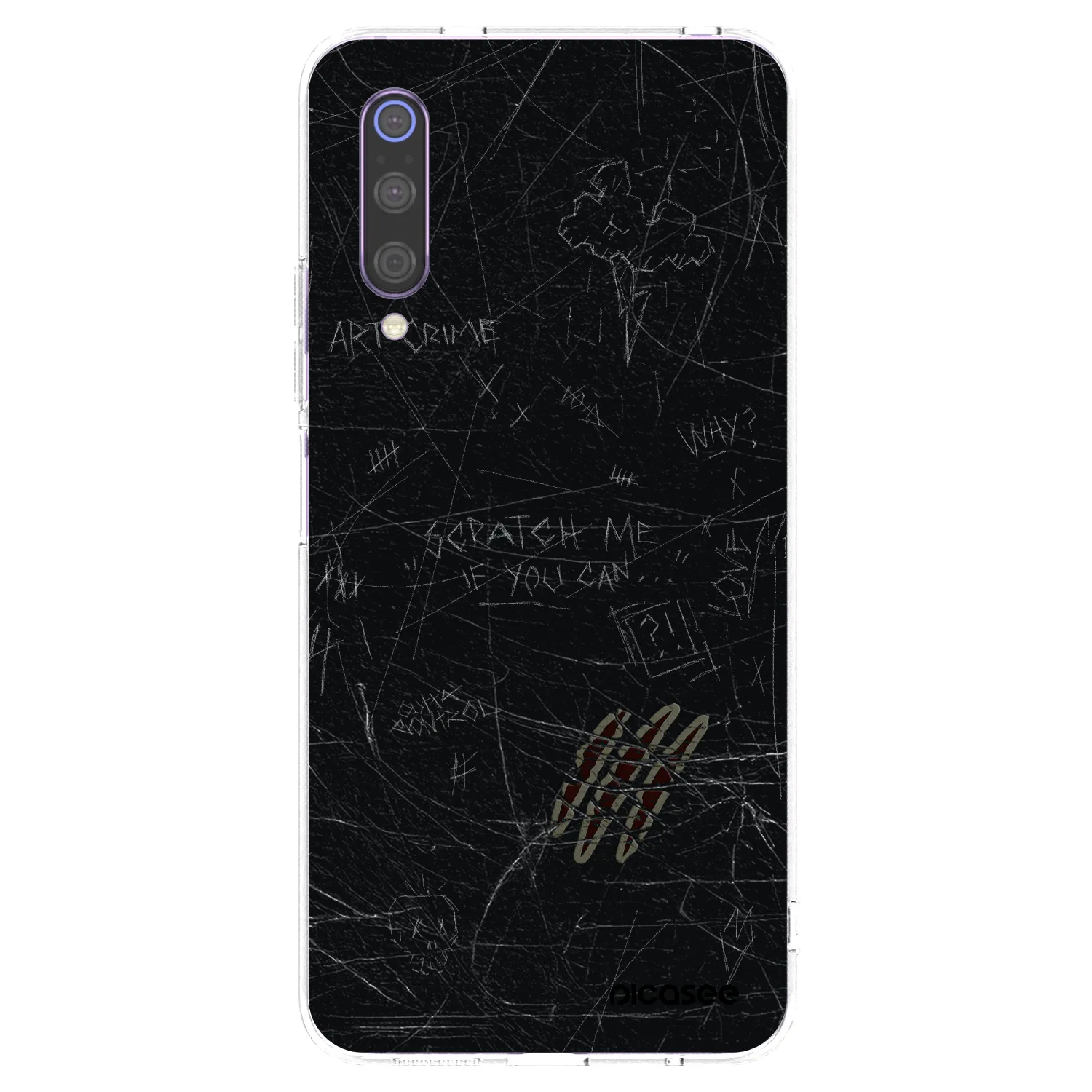Picasee silikonski prozorni ovitek za Xiaomi Mi 9 - SCRATCH