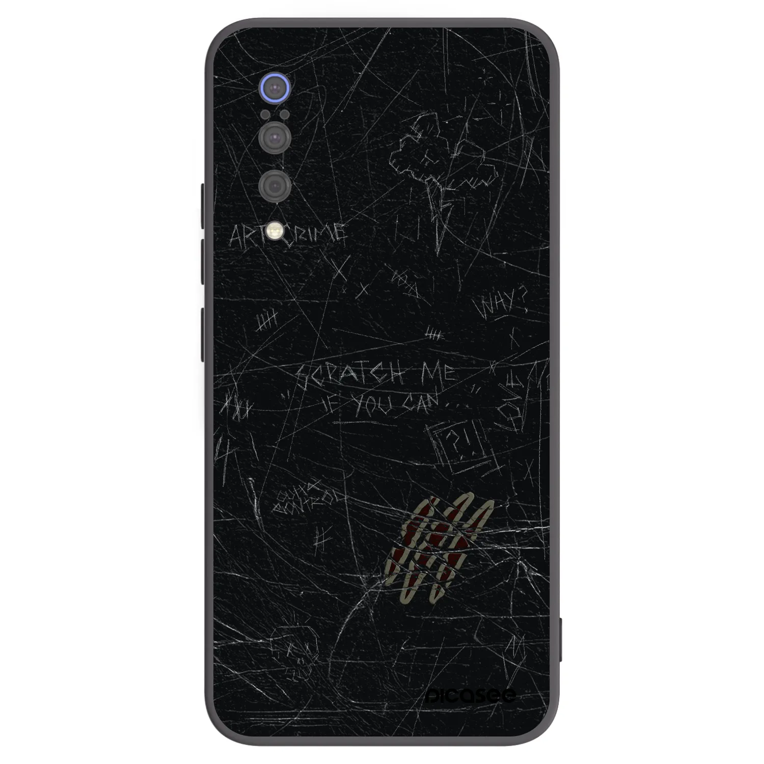 Picasee silikonski črni ovitek za Xiaomi Mi 9 - SCRATCH