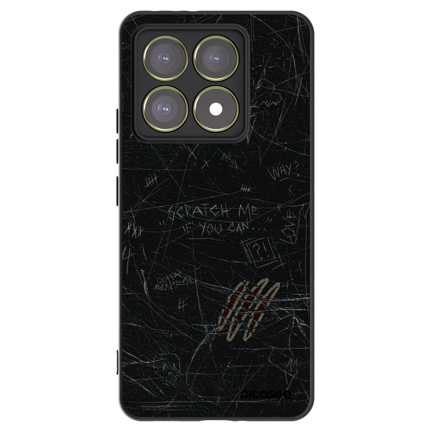 Picasee silikonski črni ovitek za Xiaomi 14T - SCRATCH