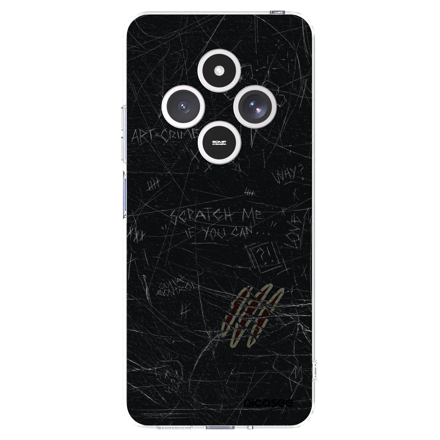Picasee silikonski prozorni ovitek za Xiaomi Redmi 14C - SCRATCH