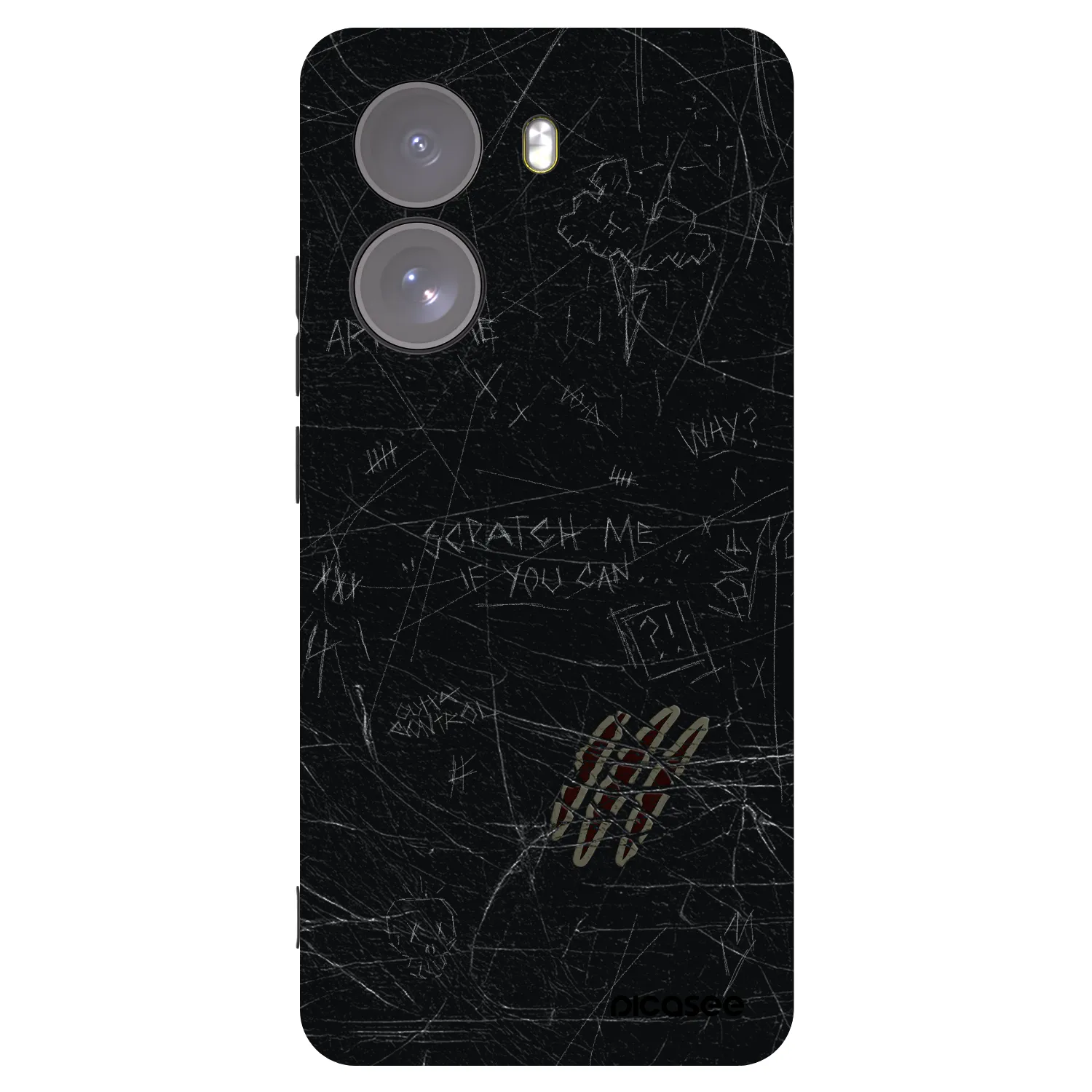 Picasee silikonski črni ovitek za Xiaomi Poco X7 - SCRATCH