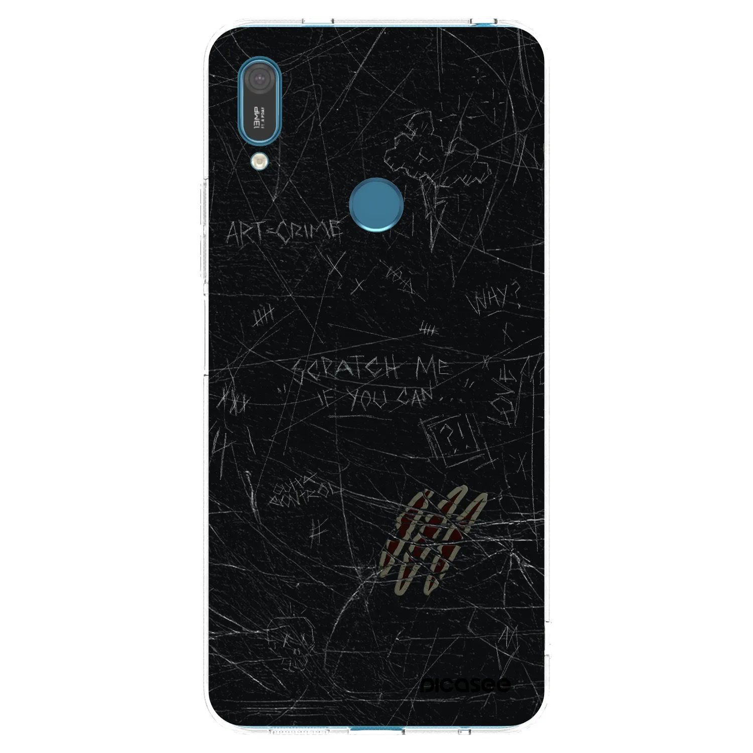 Picasee silikonski prozorni ovitek za Huawei Y7 2019 - SCRATCH