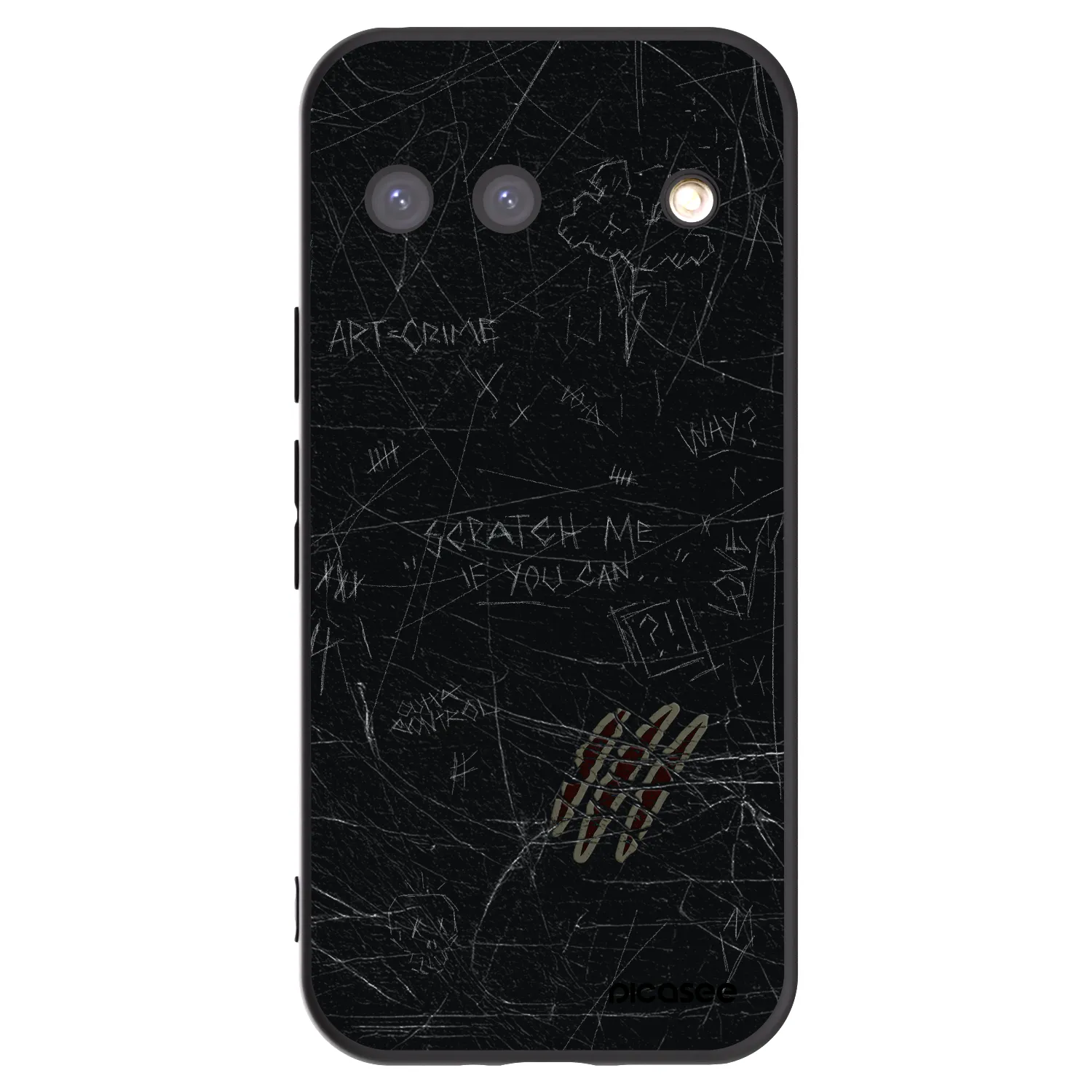 Picasee silikonski črni ovitek za Google Pixel 9 - SCRATCH