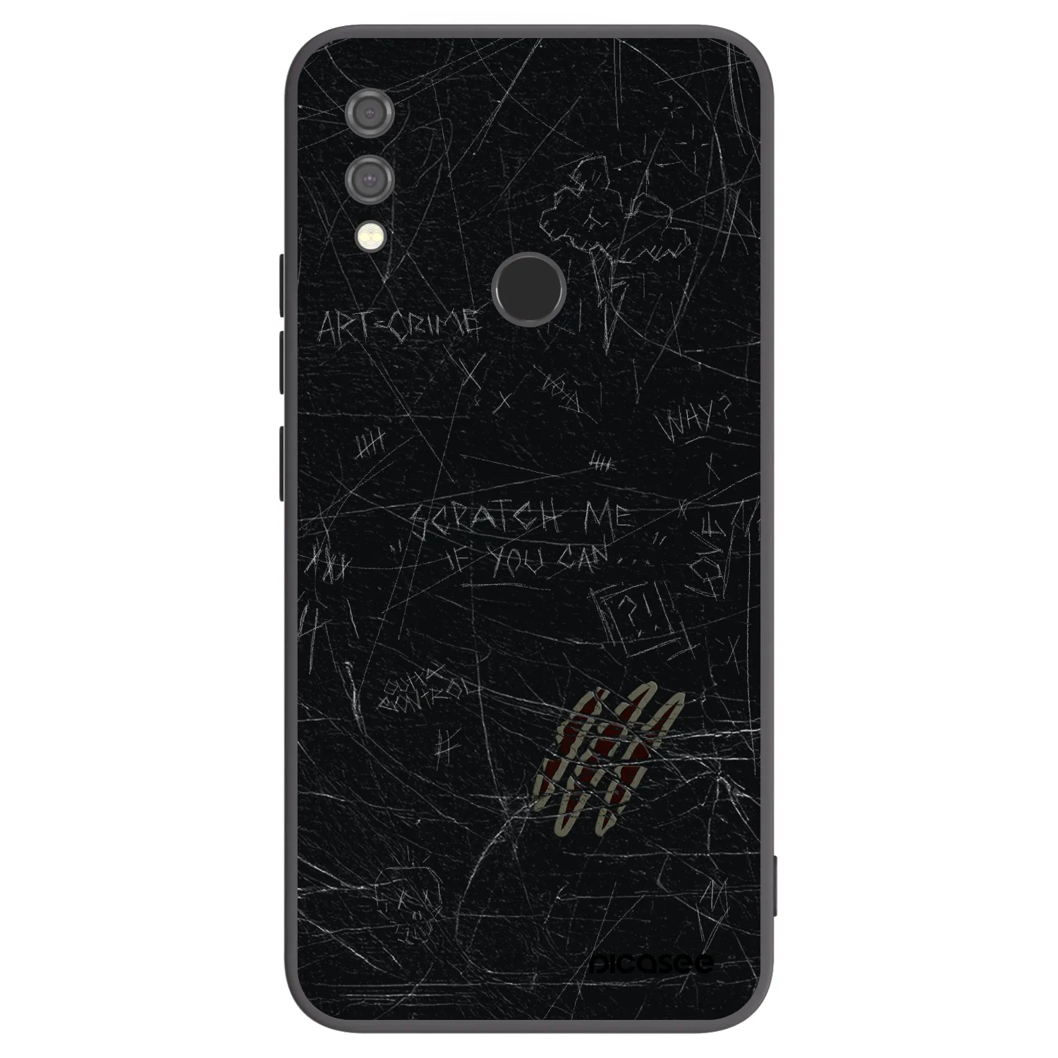 Picasee silikonski črni ovitek za Xiaomi Redmi Note 7 - SCRATCH
