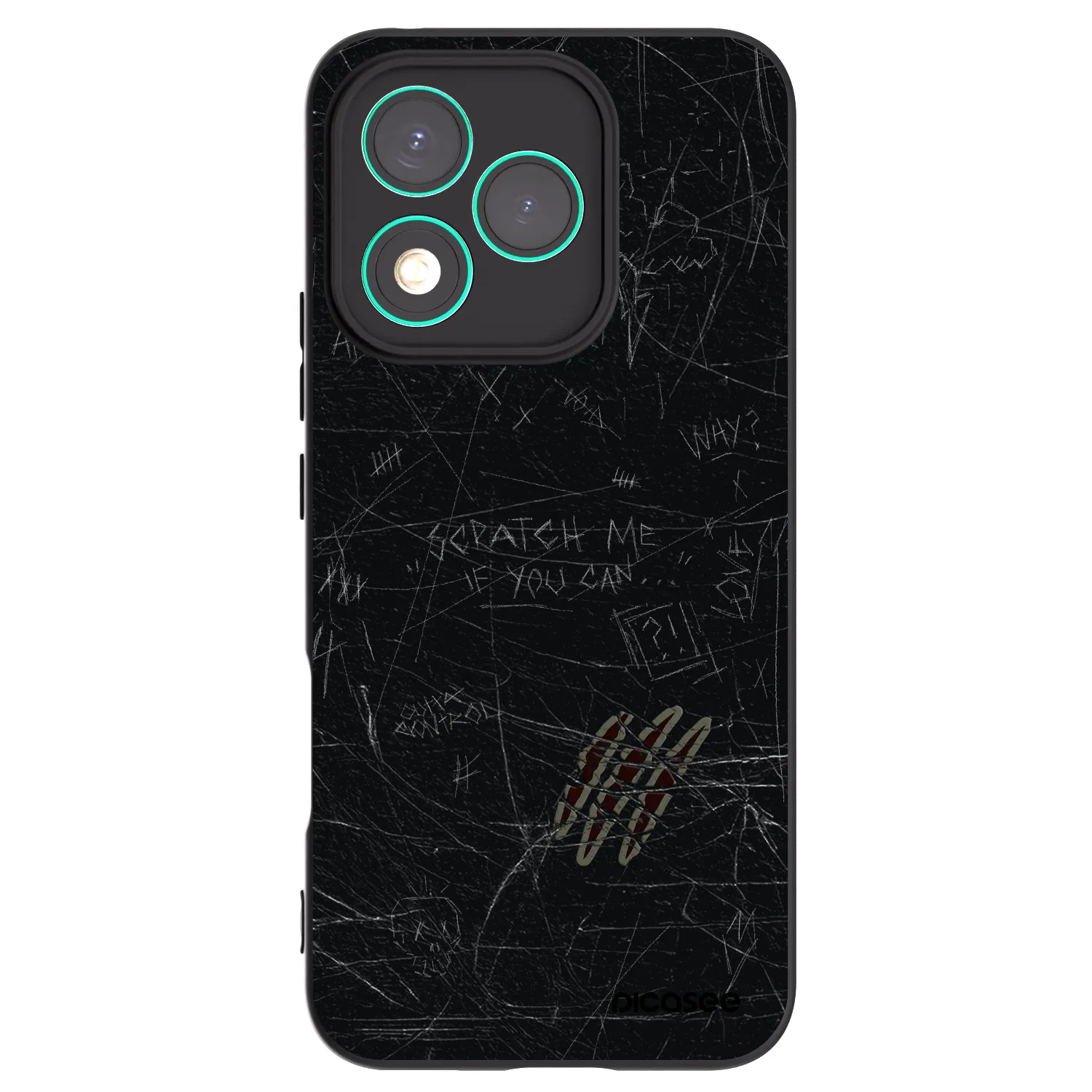 Picasee silikonski črni ovitek za Honor 400 Lite 5G - SCRATCH