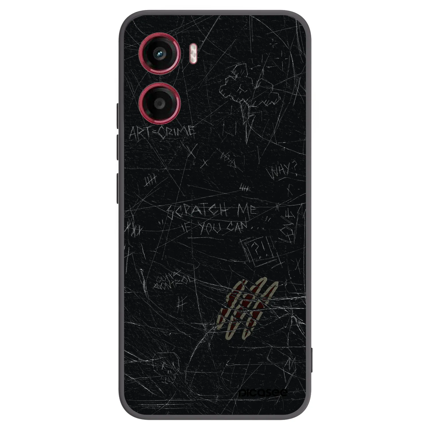 Picasee silikonski črni ovitek za Motorola Moto G05 - SCRATCH