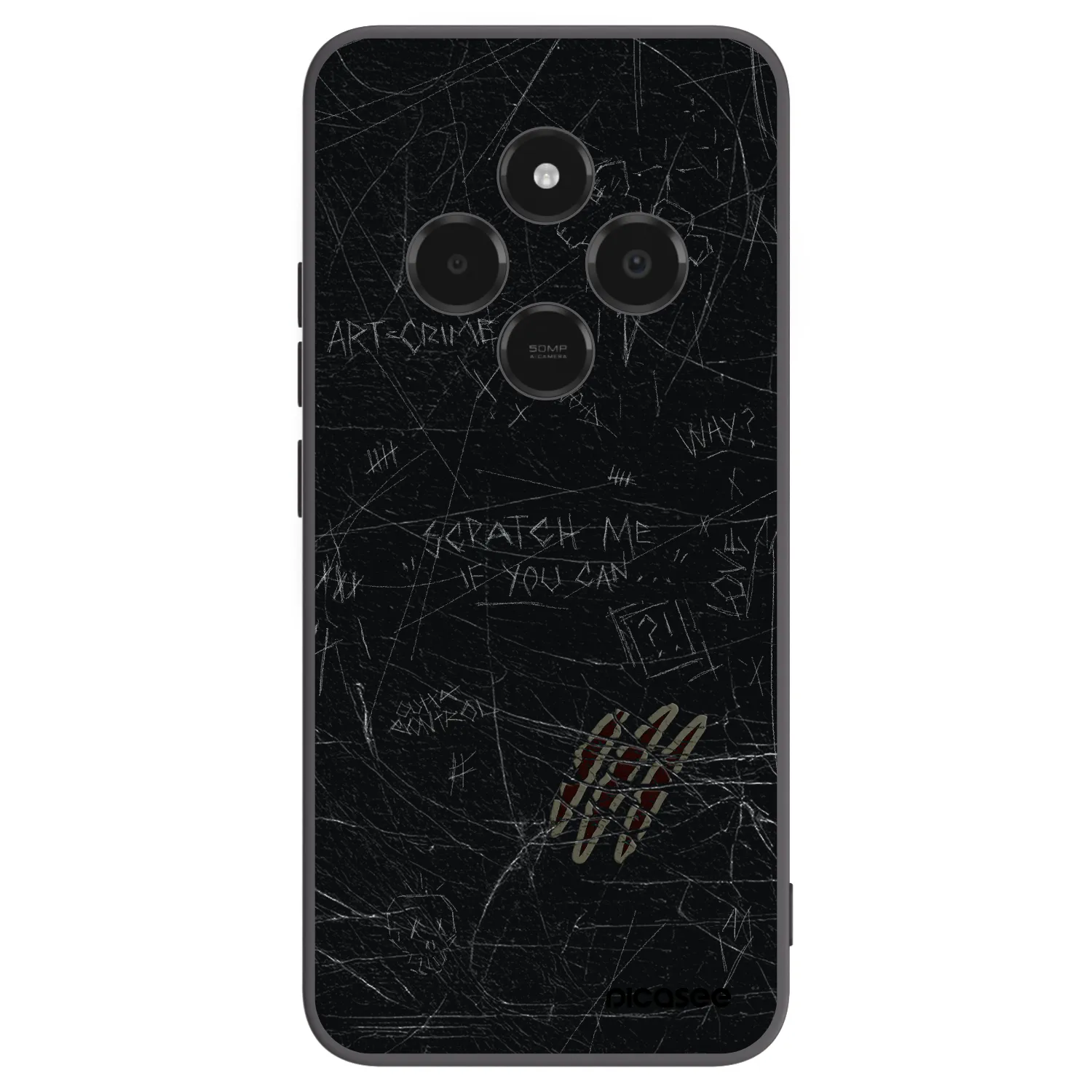 Picasee silikonski črni ovitek za Xiaomi Poco C75 - SCRATCH