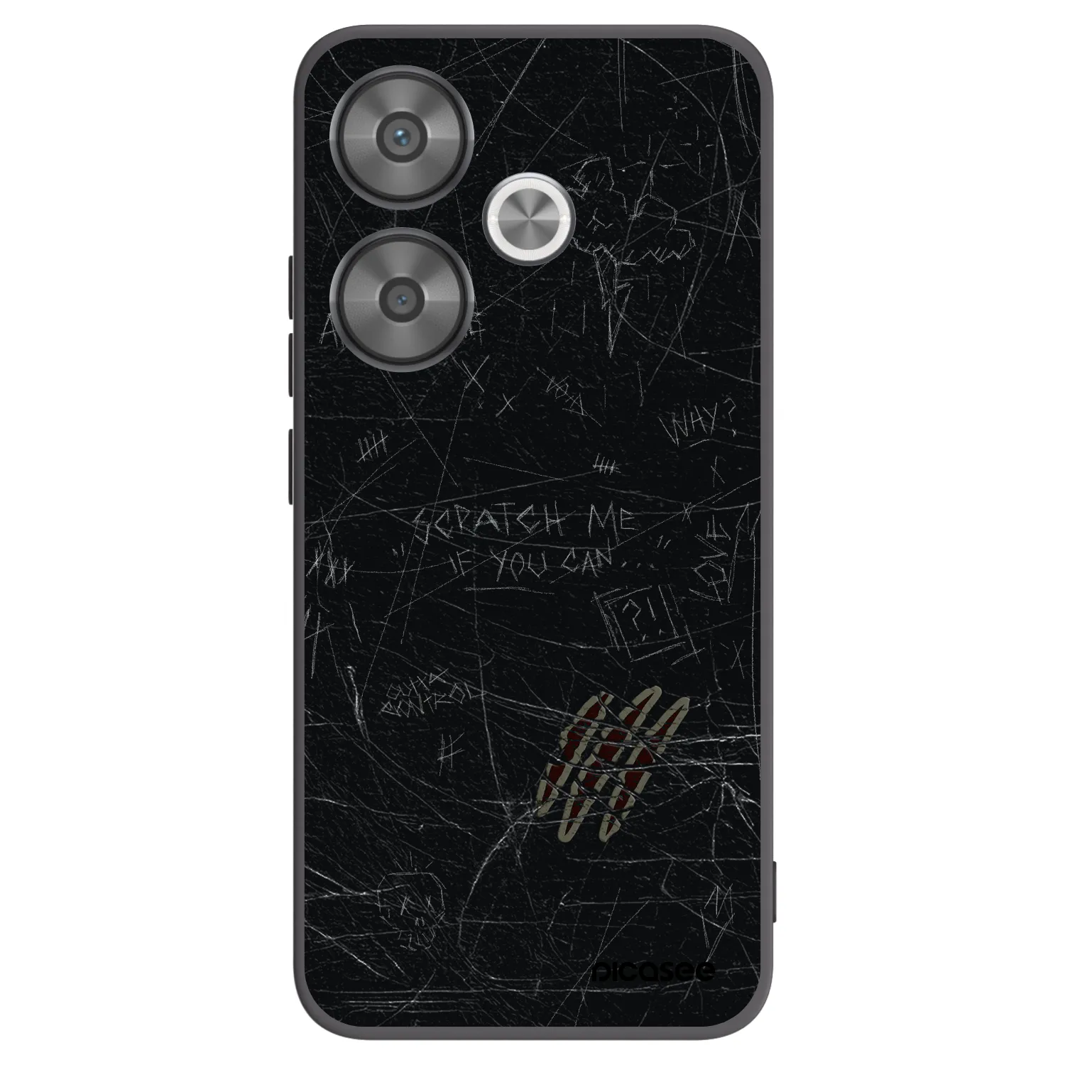 Picasee silikonski črni ovitek za Xiaomi Poco F6 - SCRATCH