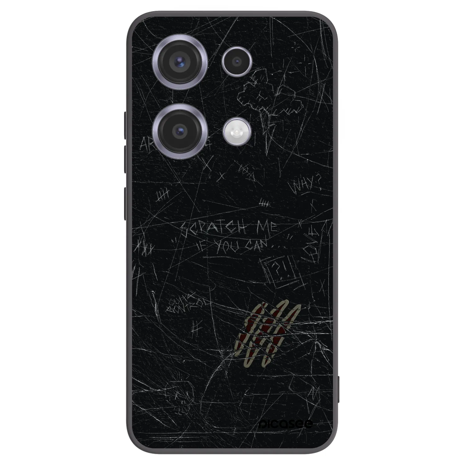 Picasee silikonski črni ovitek za Xiaomi Redmi Note 14S - SCRATCH