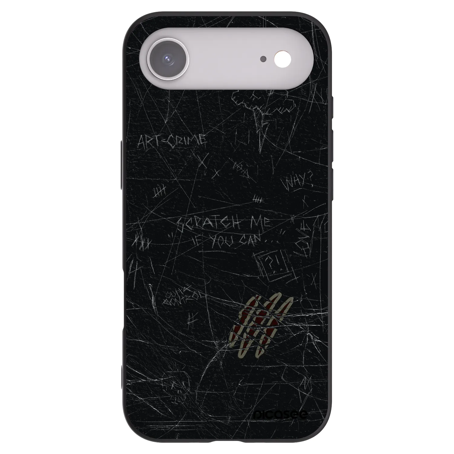 Picasee silikonski črni ovitek za Apple iPhone Air - SCRATCH