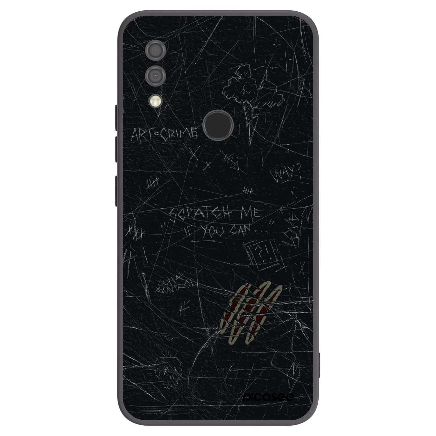 Picasee silikonski črni ovitek za Xiaomi Redmi 7 - SCRATCH