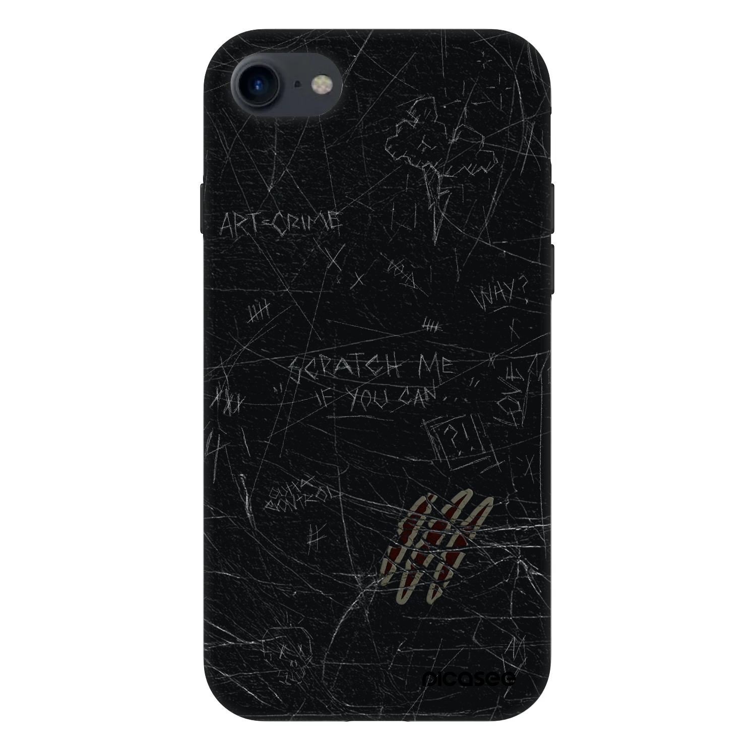 Picasee Fashion Case za Apple iPhone SE 2020 - SCRATCH