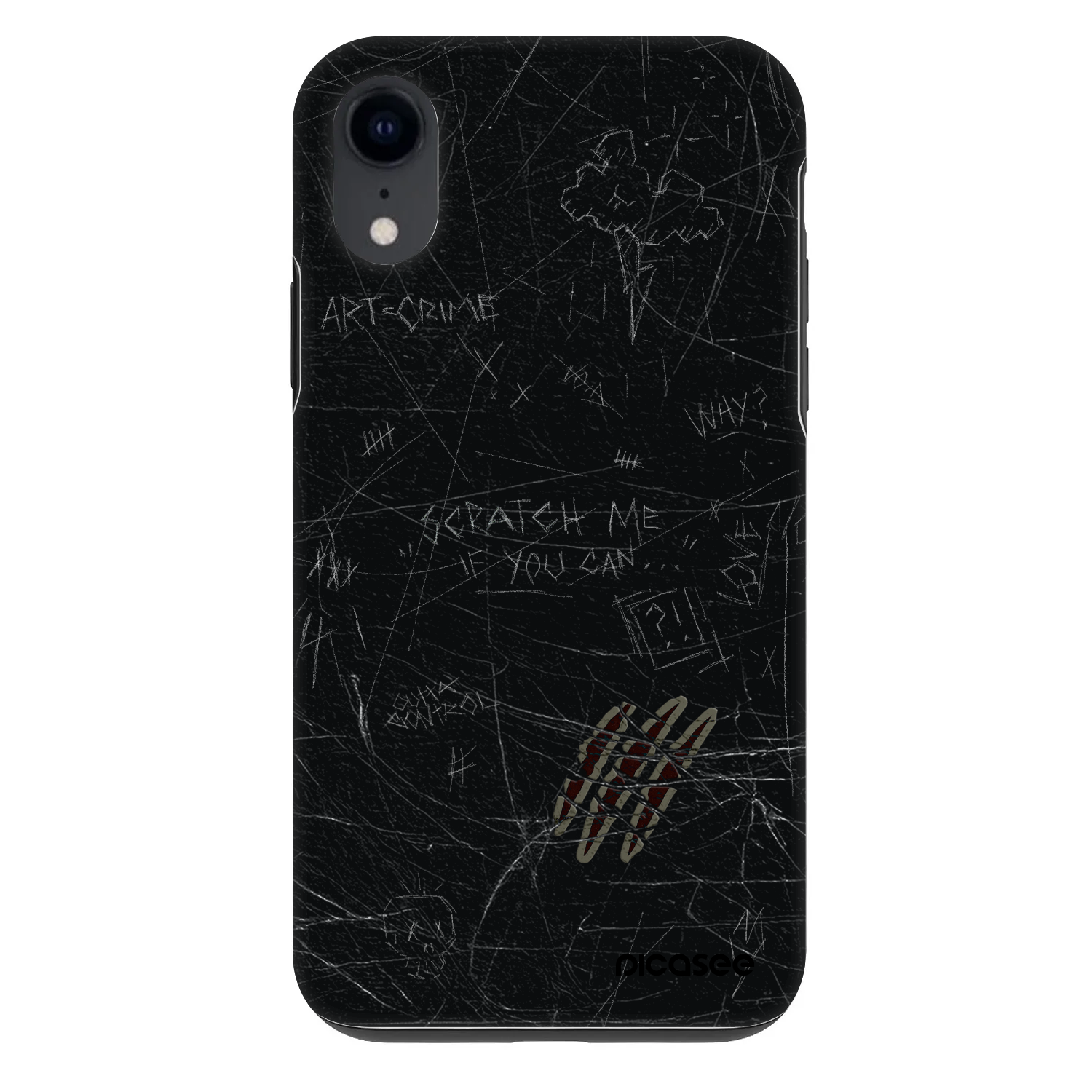 Picasee Fashion Case za Apple iPhone XR - SCRATCH
