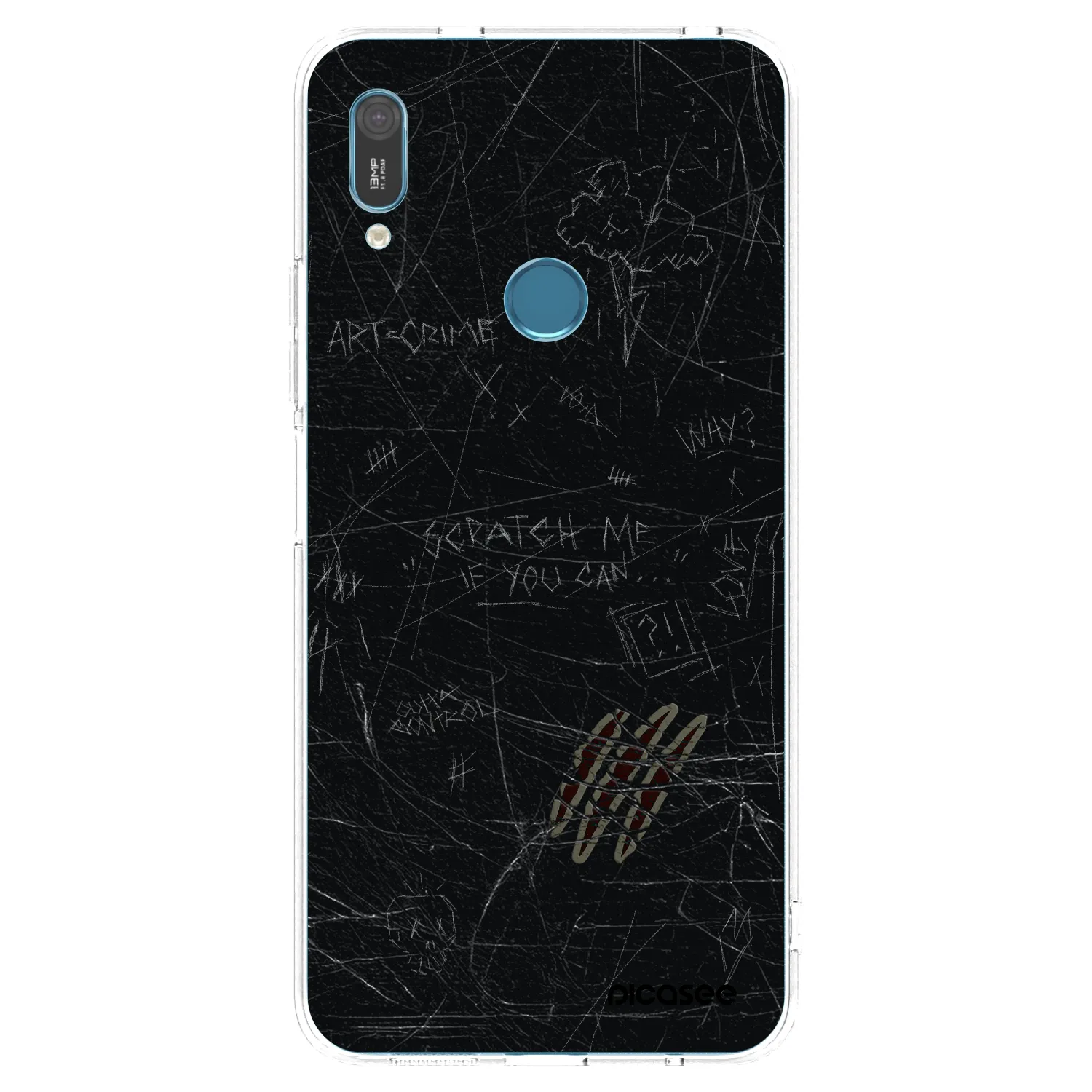 Picasee silikonski prozorni ovitek za Huawei Y6 2019 - SCRATCH