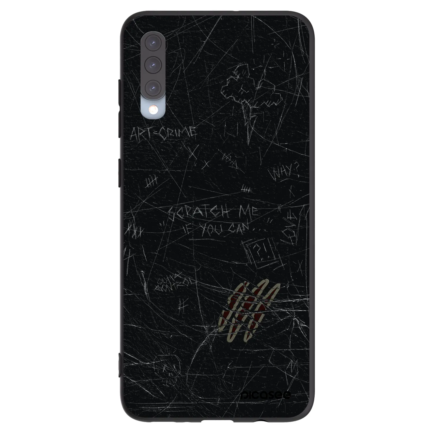 Picasee silikonski črni ovitek za Samsung Galaxy A70 A705F - SCRATCH
