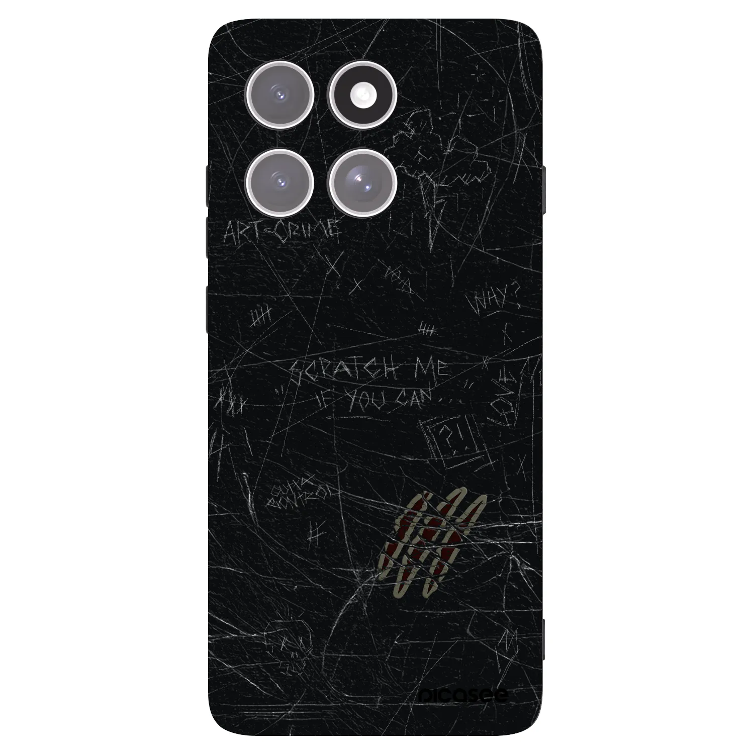 Picasee silikonski črni ovitek za Motorola Edge 60 Pro - SCRATCH