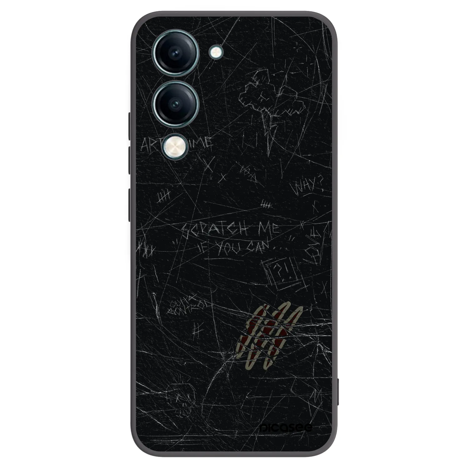 Picasee silikonski črni ovitek za Vivo Y29s 5G - SCRATCH