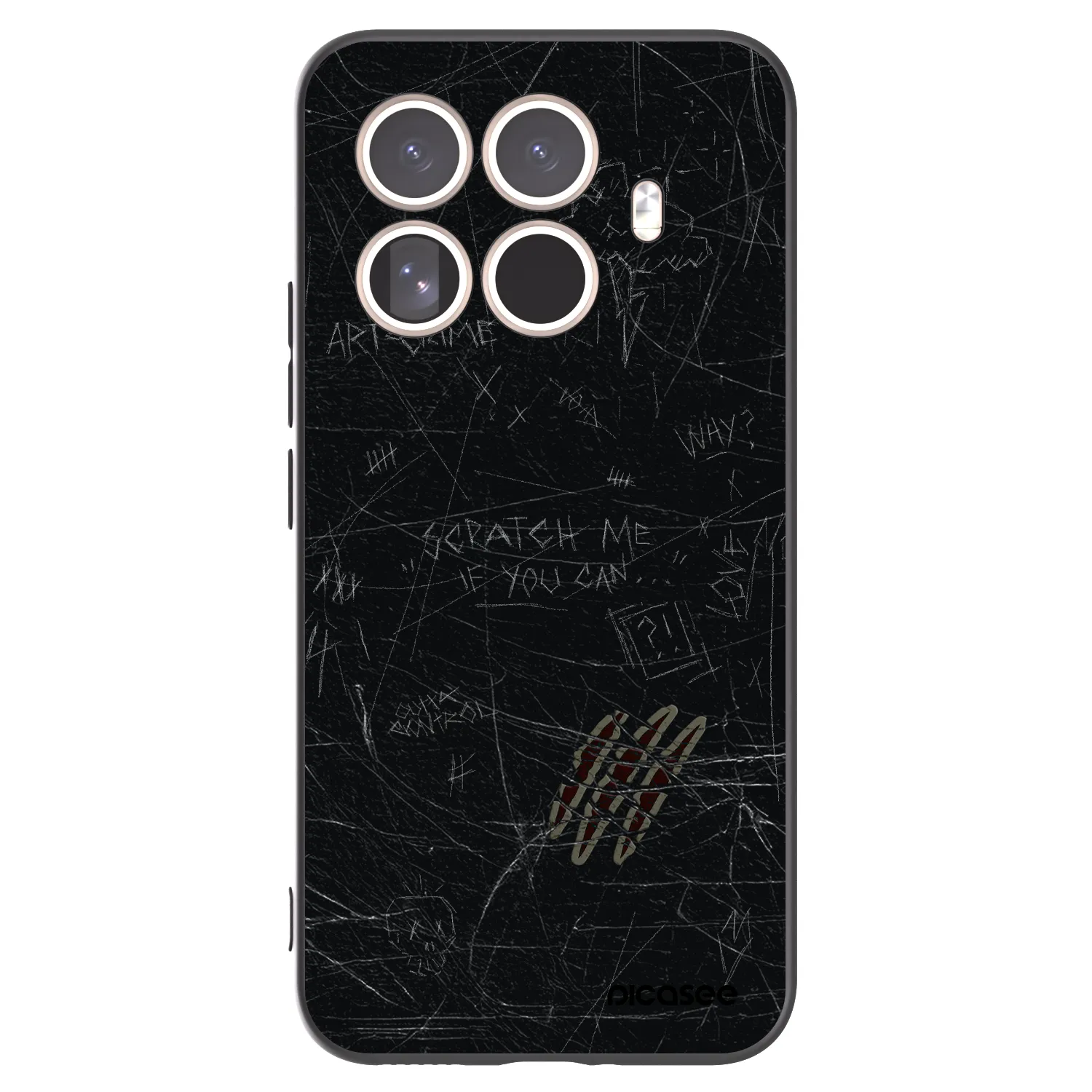Picasee silikonski črni ovitek za Xiaomi 15T Pro - SCRATCH