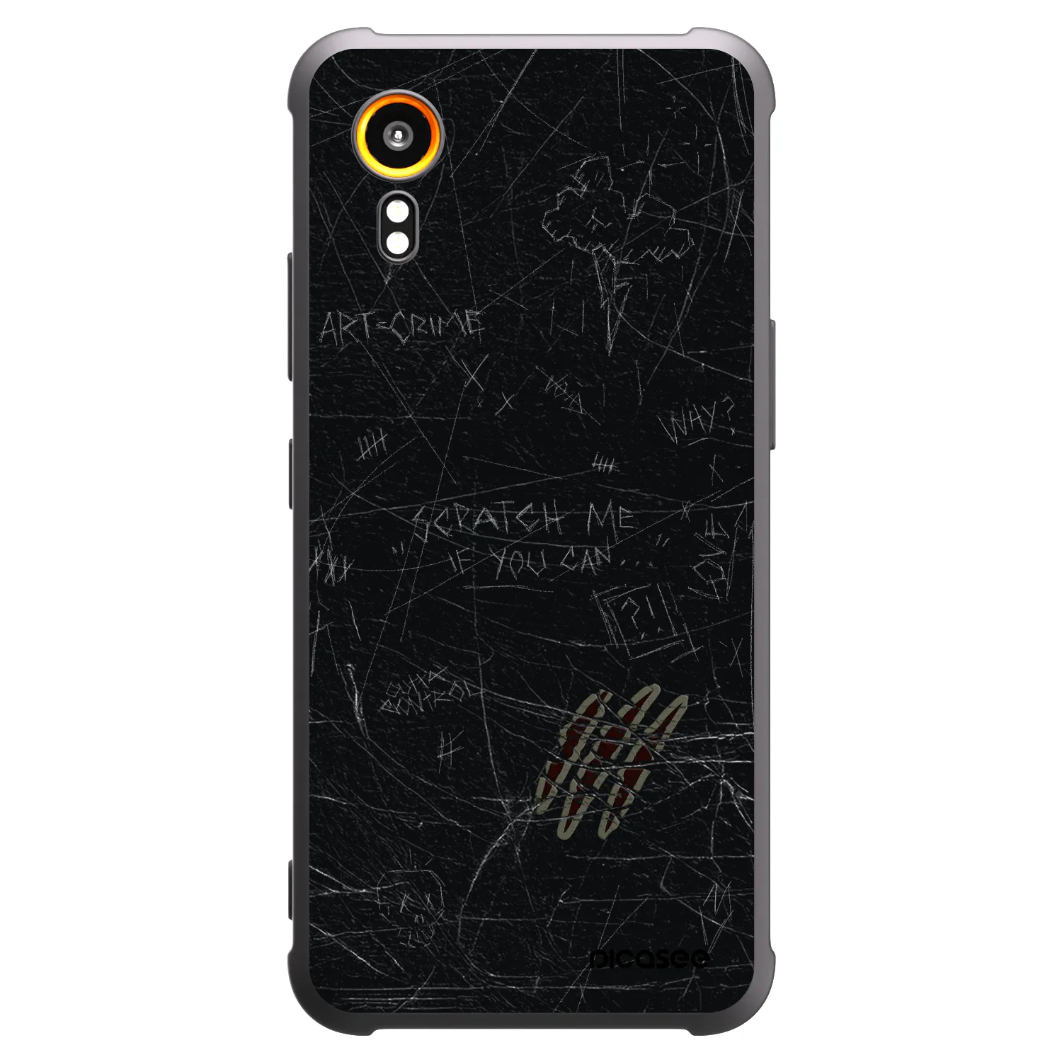 Picasee silikonski črni ovitek za Samsung Galaxy Xcover 7 - SCRATCH