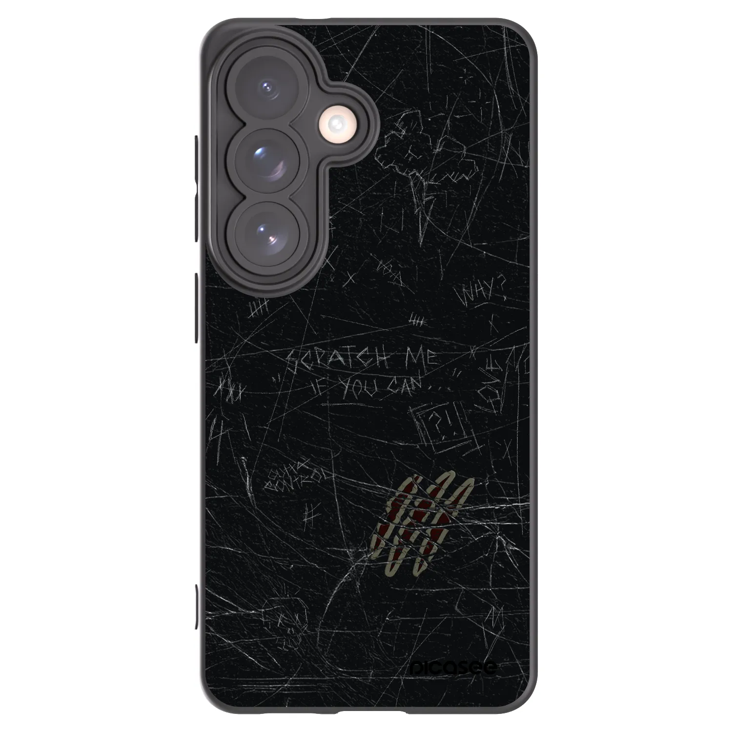 Picasee silikonski črni ovitek za Samsung Galaxy S26 - SCRATCH