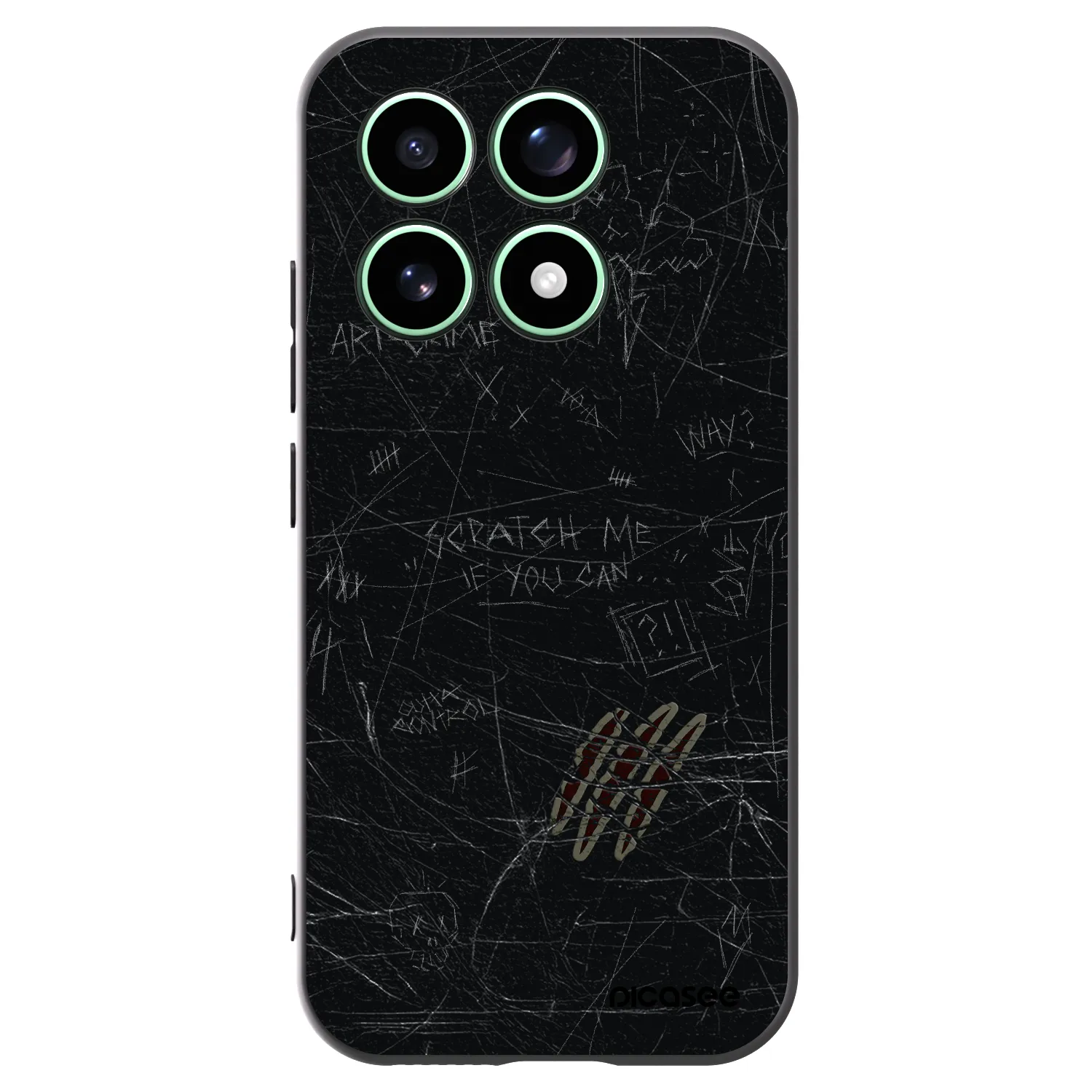 Picasee silikonski črni ovitek za Xiaomi 17 - SCRATCH