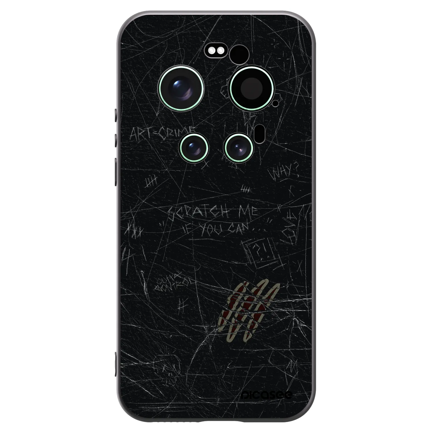 Picasee silikonski črni ovitek za Xiaomi 17 Ultra - SCRATCH