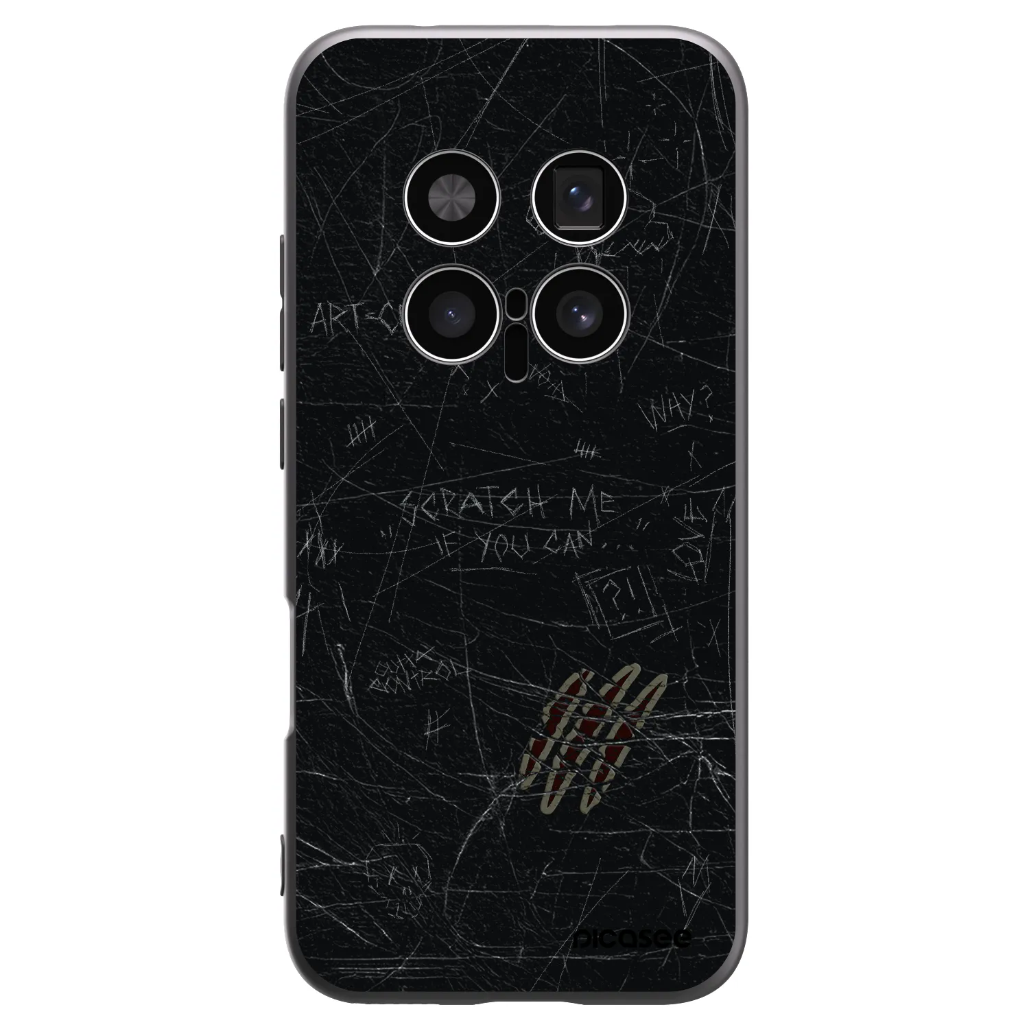 Picasee silikonski črni ovitek za Honor Magic8 Pro 5G - SCRATCH