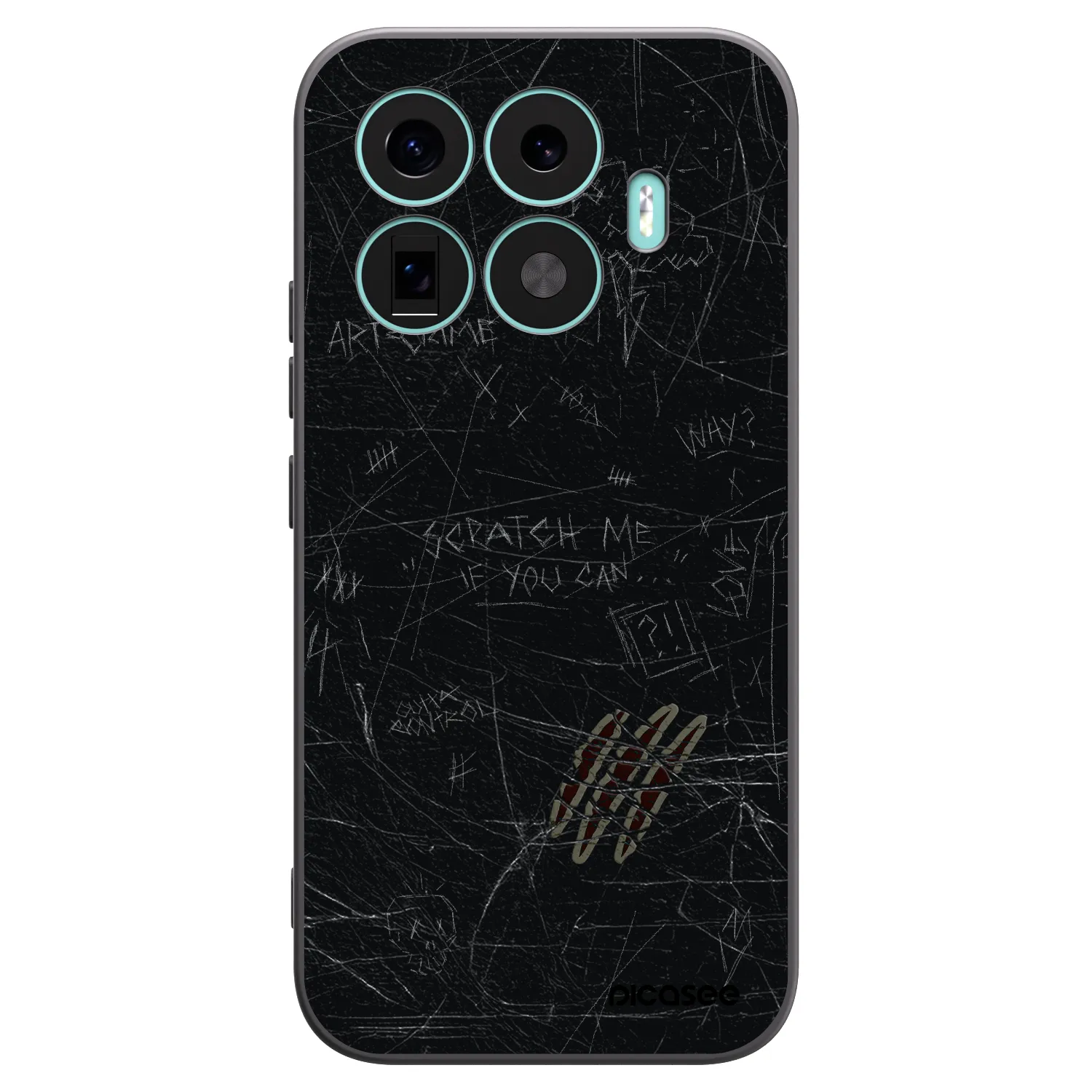 Picasee silikonski črni ovitek za Xiaomi 17T - SCRATCH