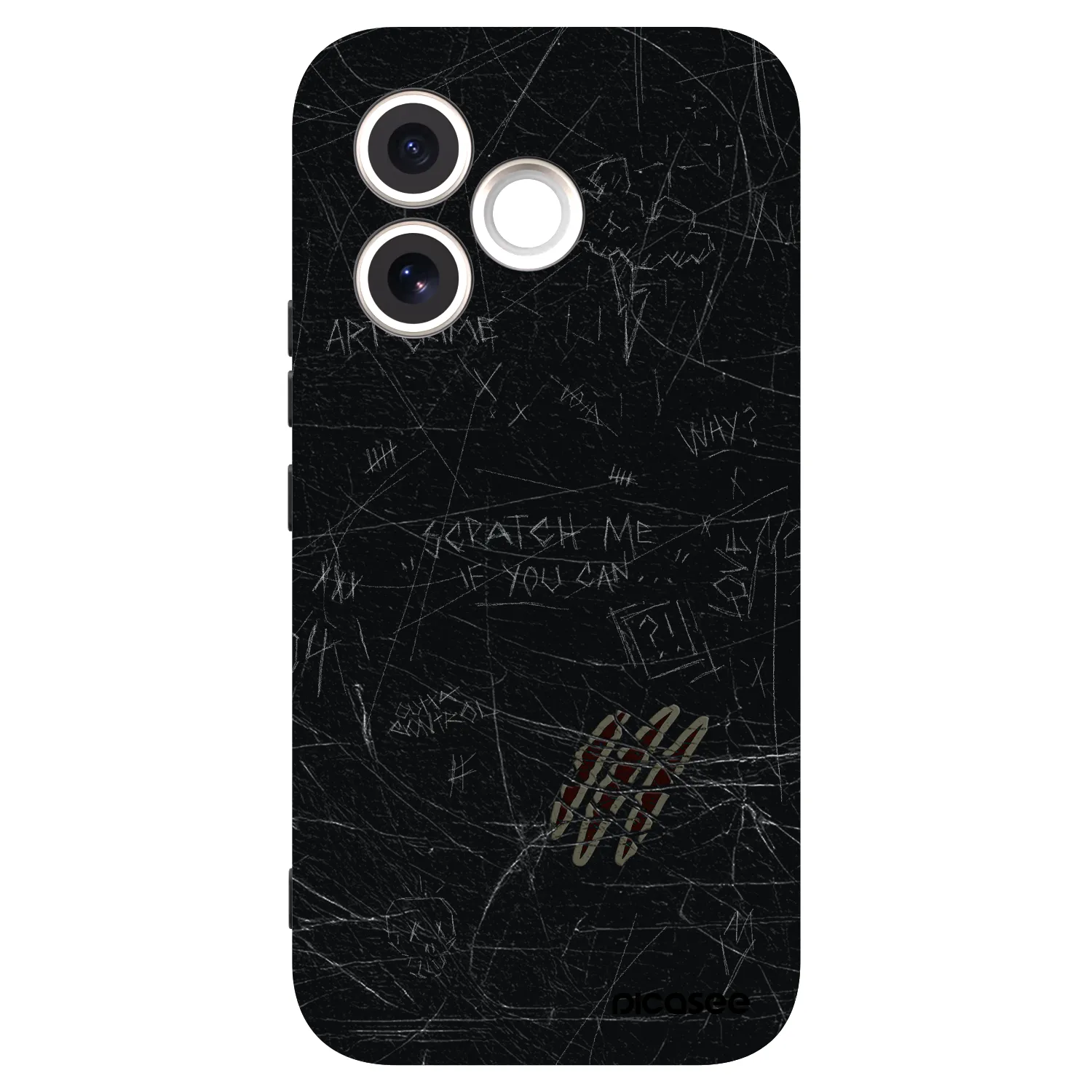 Picasee silikonski črni ovitek za Honor 600 Lite - SCRATCH