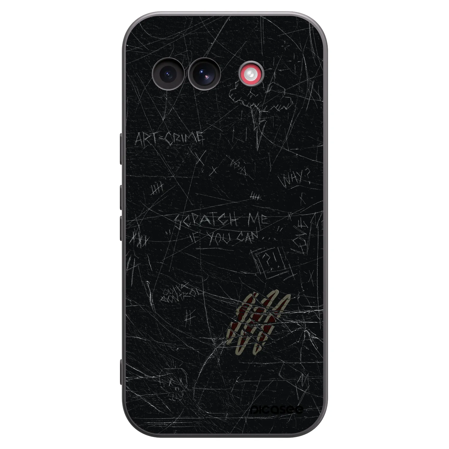 Picasee silikonski črni ovitek za Google Pixel 10a - SCRATCH