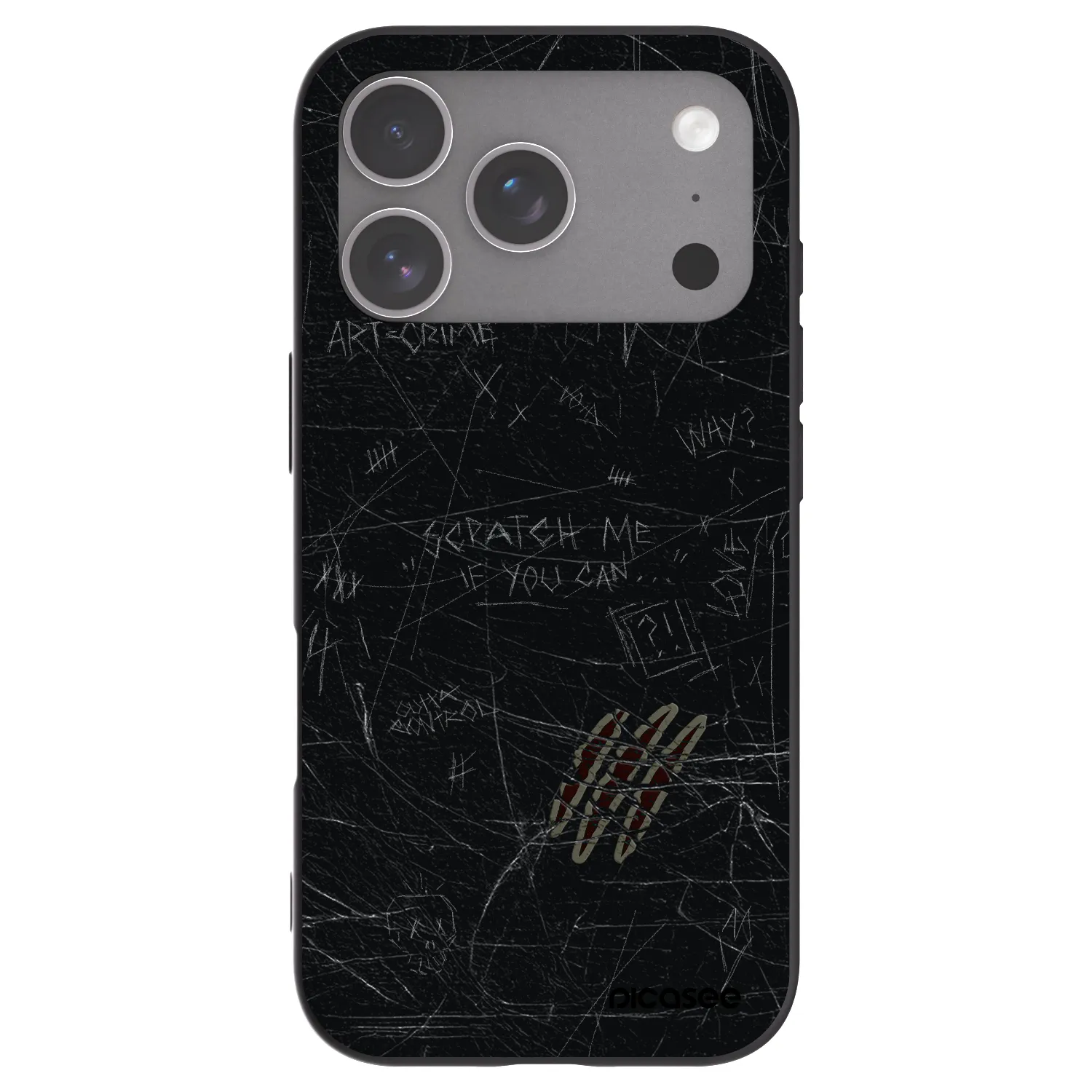 Picasee silikonski črni ovitek za Apple iPhone 18 Pro - SCRATCH