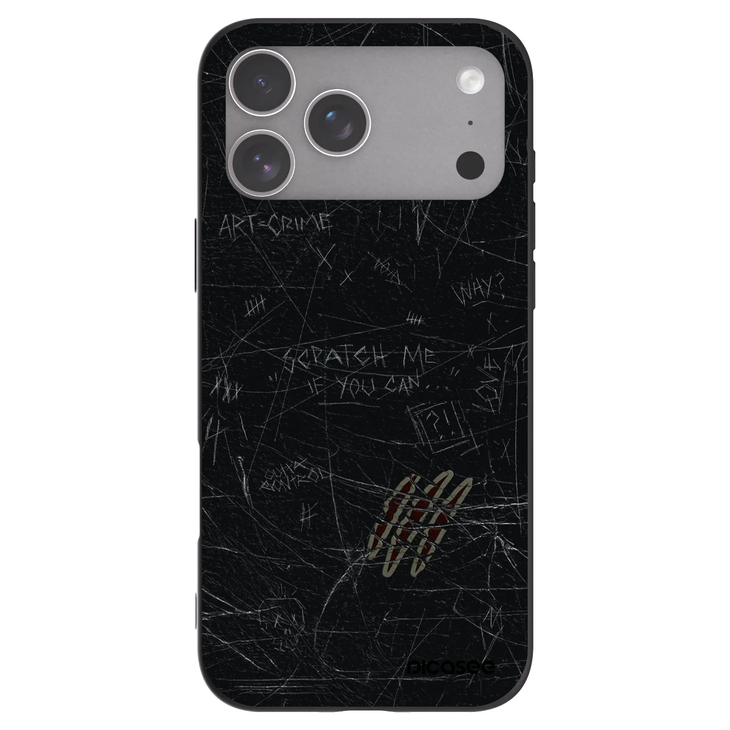 Picasee silikonski črni ovitek za Apple iPhone 18 Pro Max - SCRATCH