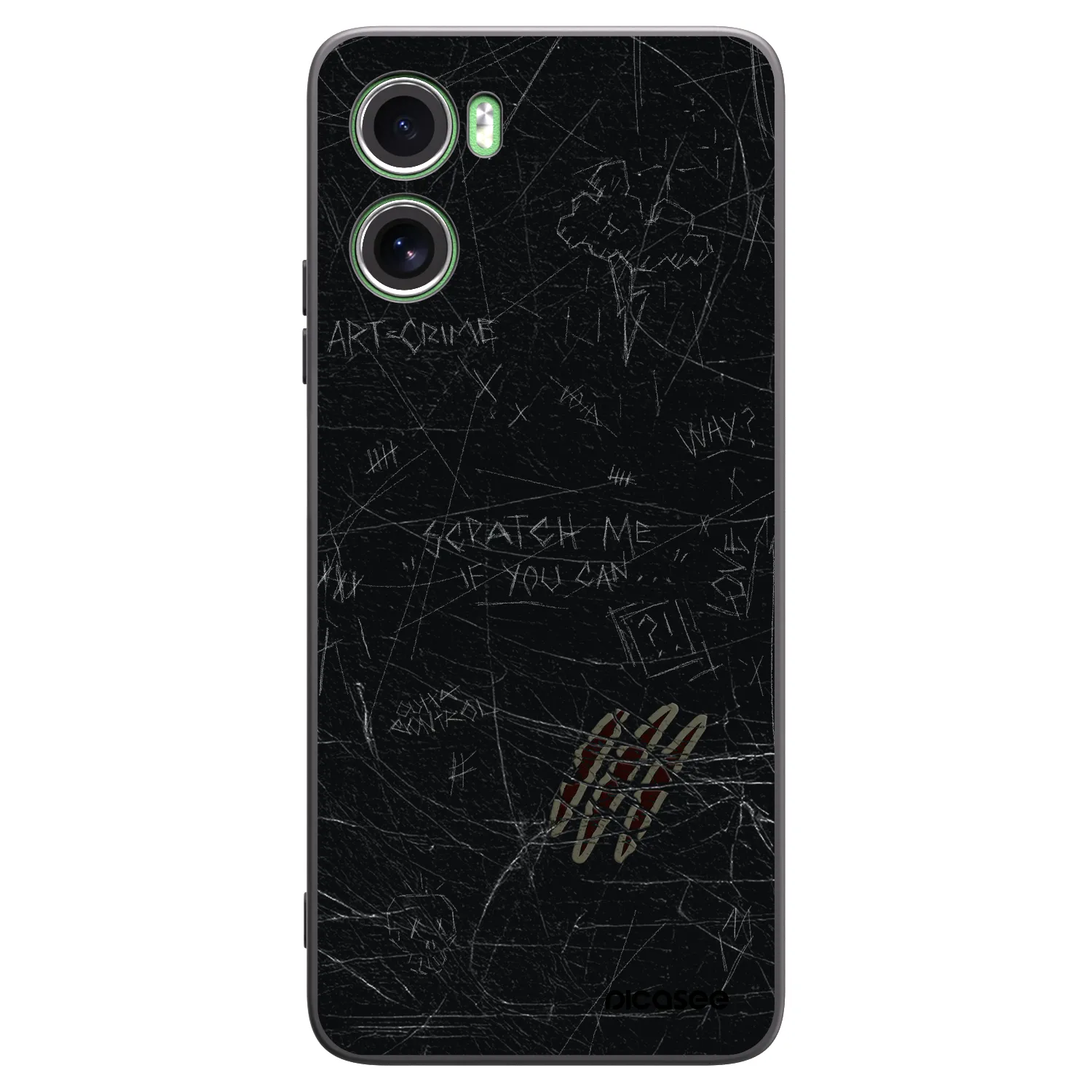 Picasee silikonski črni ovitek za Motorola Moto G06 - SCRATCH