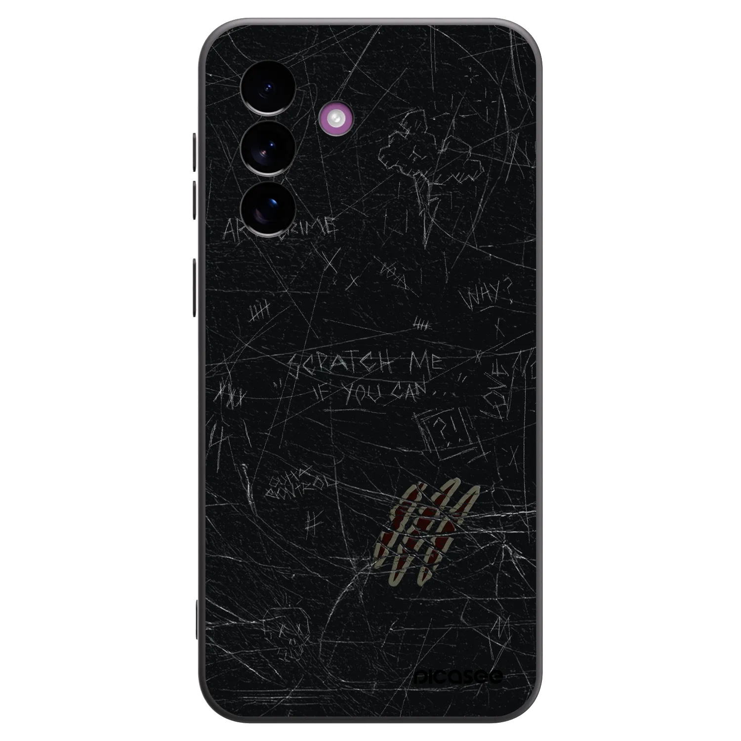 Picasee silikonski črni ovitek za Samsung Galaxy A37 - SCRATCH