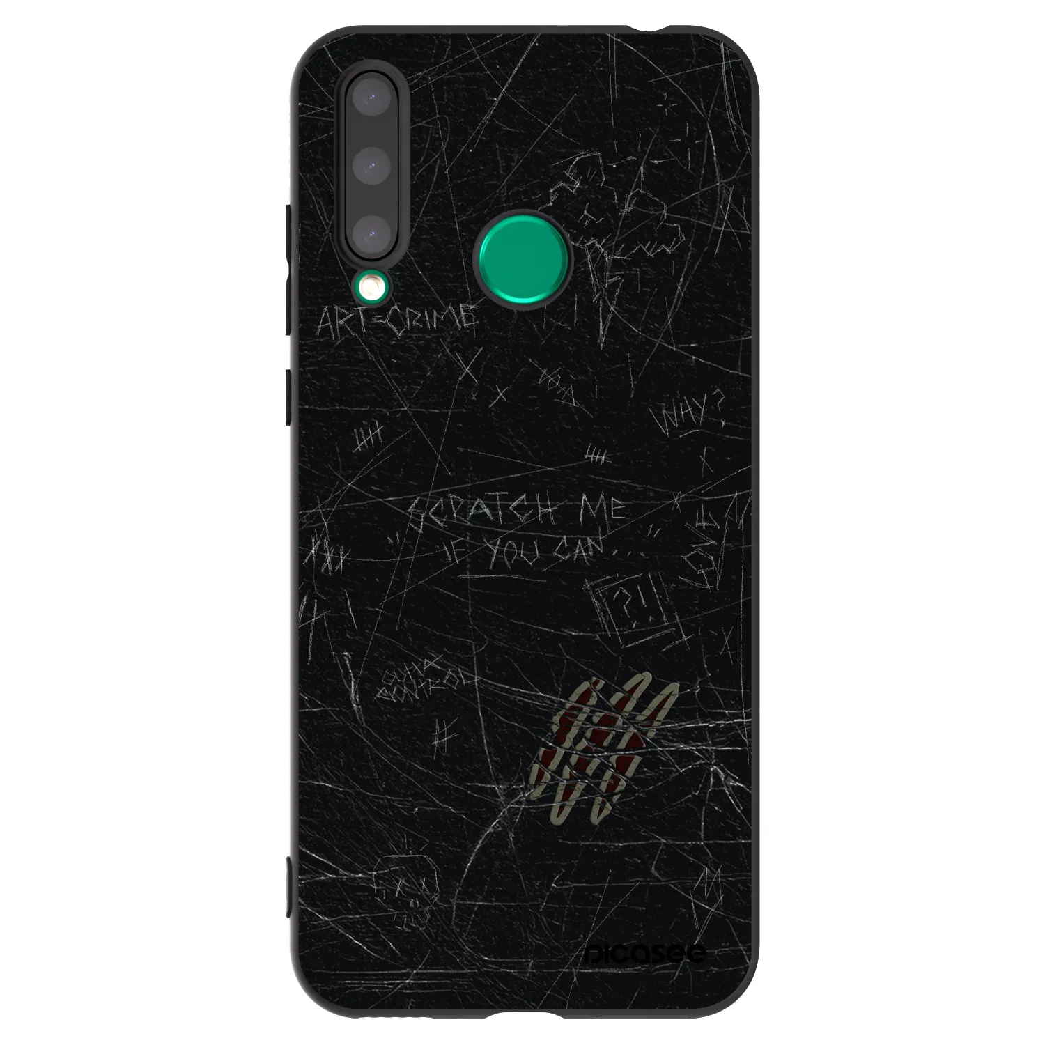 Picasee silikonski črni ovitek za Honor 20 Lite - SCRATCH