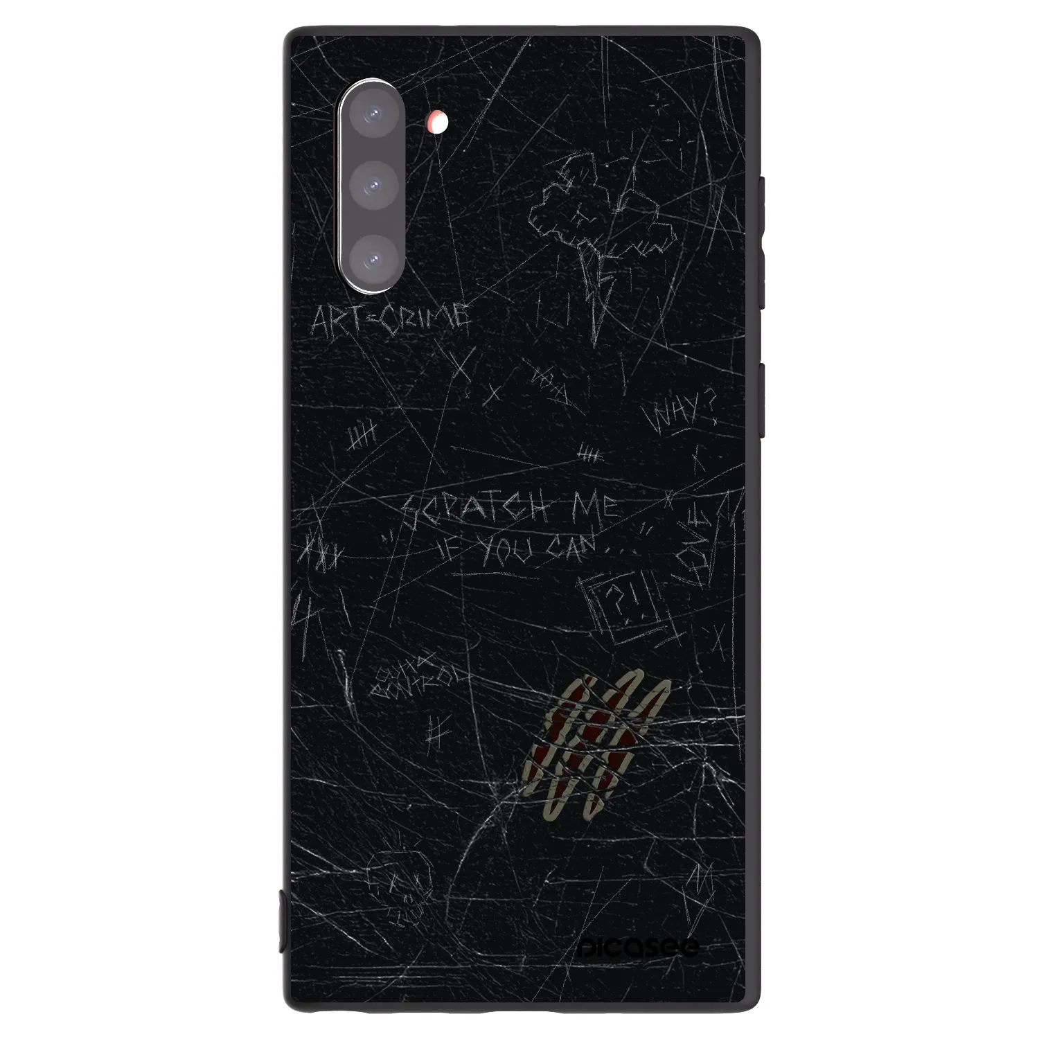 Picasee silikonski črni ovitek za Samsung Galaxy Note 10 N970F - SCRATCH