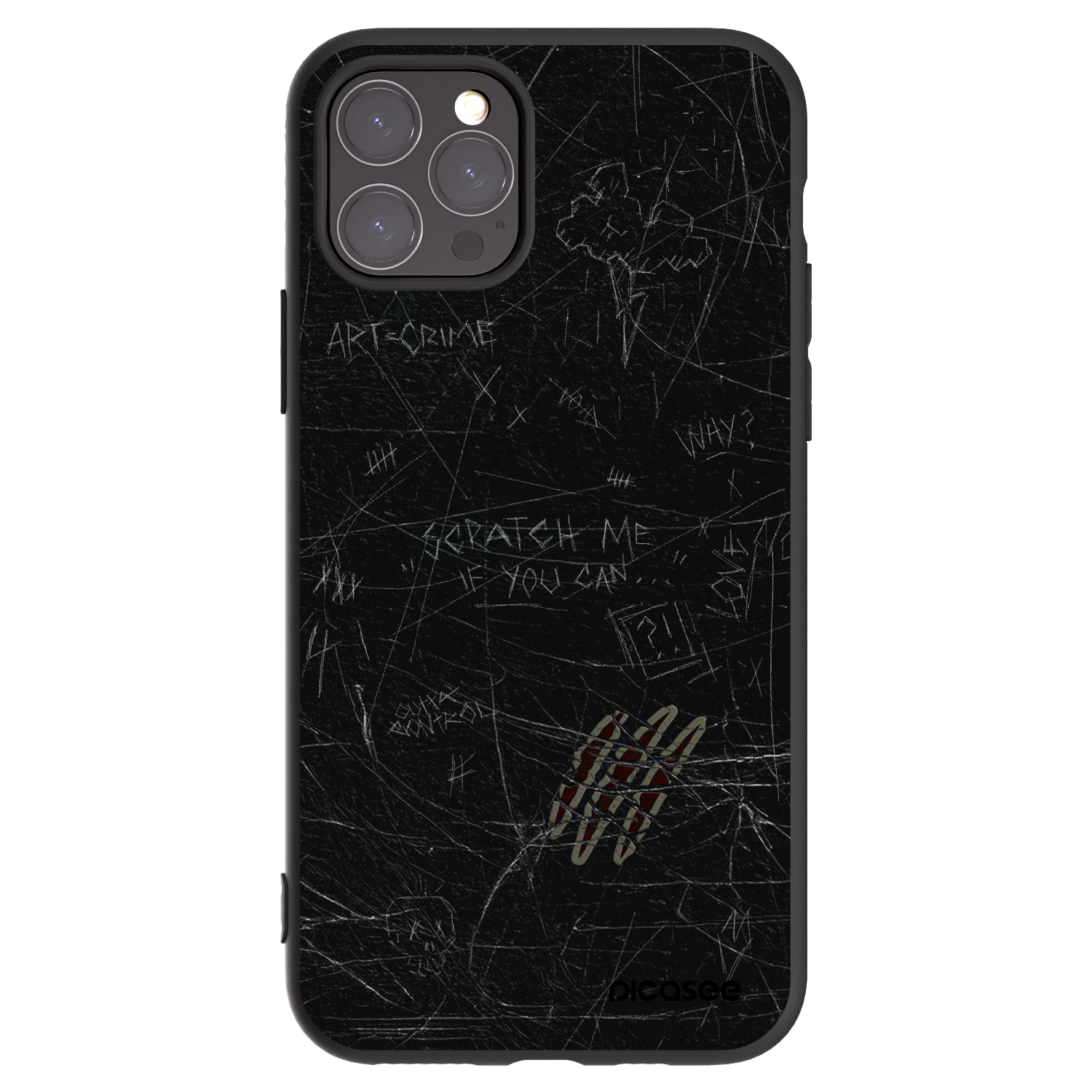 Picasee silikonski črni ovitek za Apple iPhone 11 Pro - SCRATCH