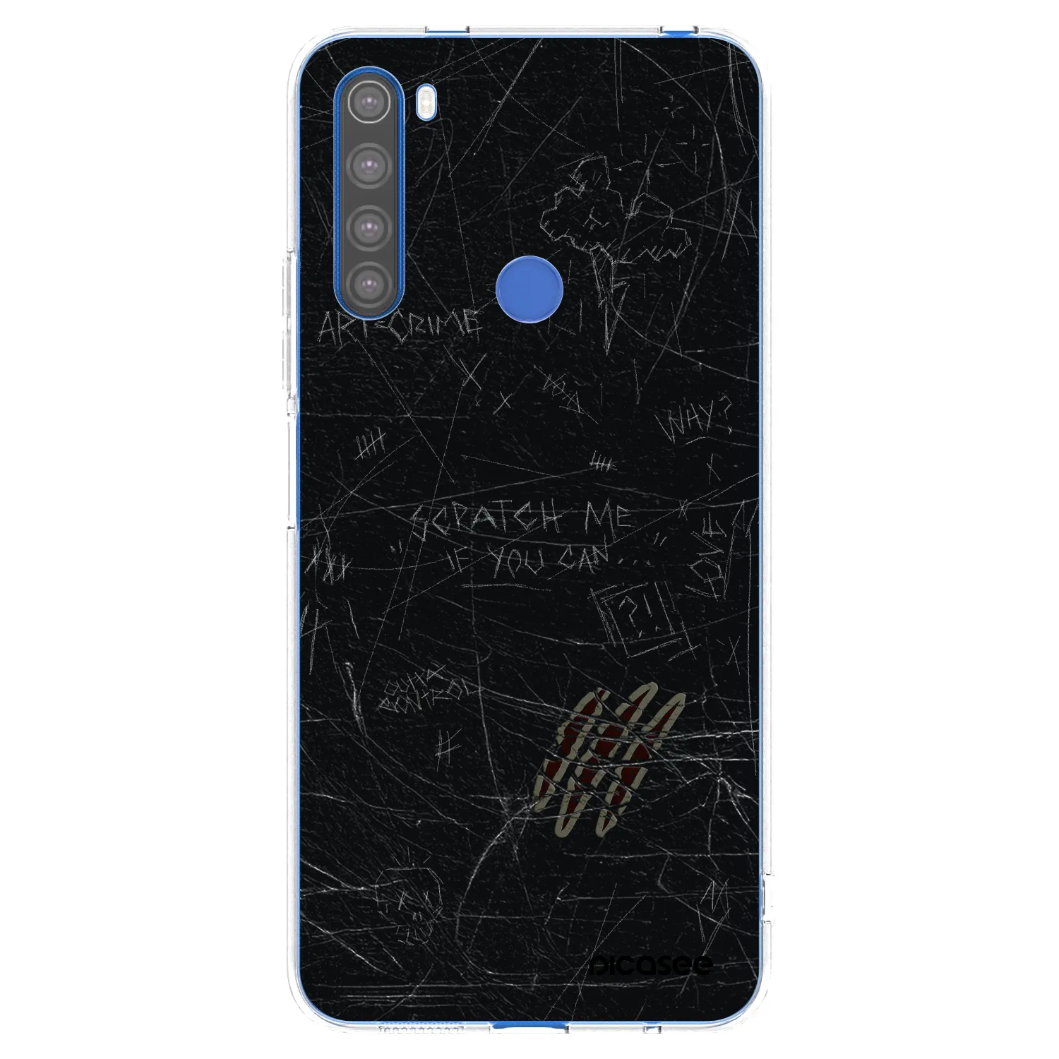 Picasee silikonski prozorni ovitek za Xiaomi Redmi Note 8T - SCRATCH
