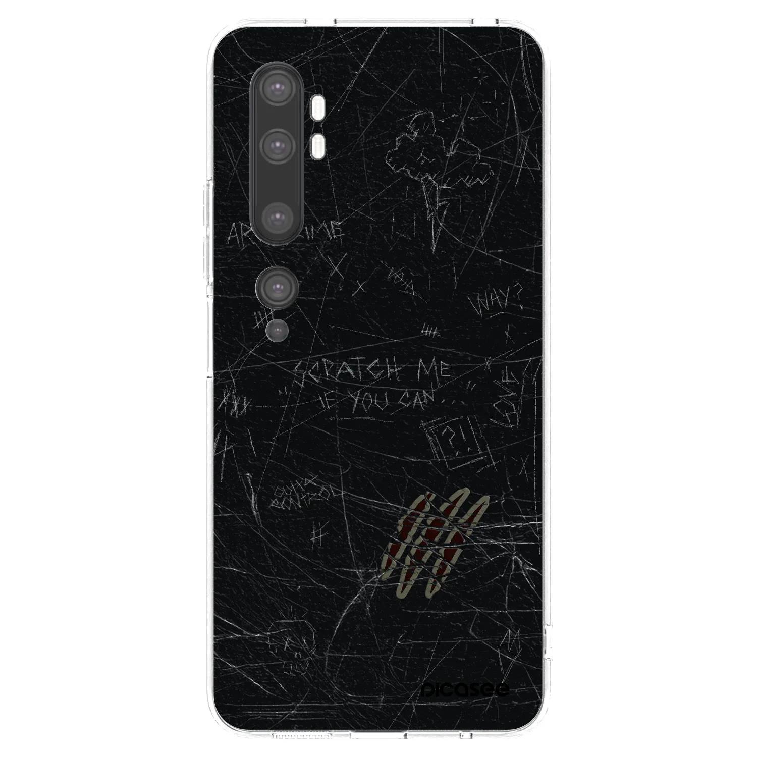 Picasee silikonski prozorni ovitek za Xiaomi Mi Note 10 (Pro) - SCRATCH