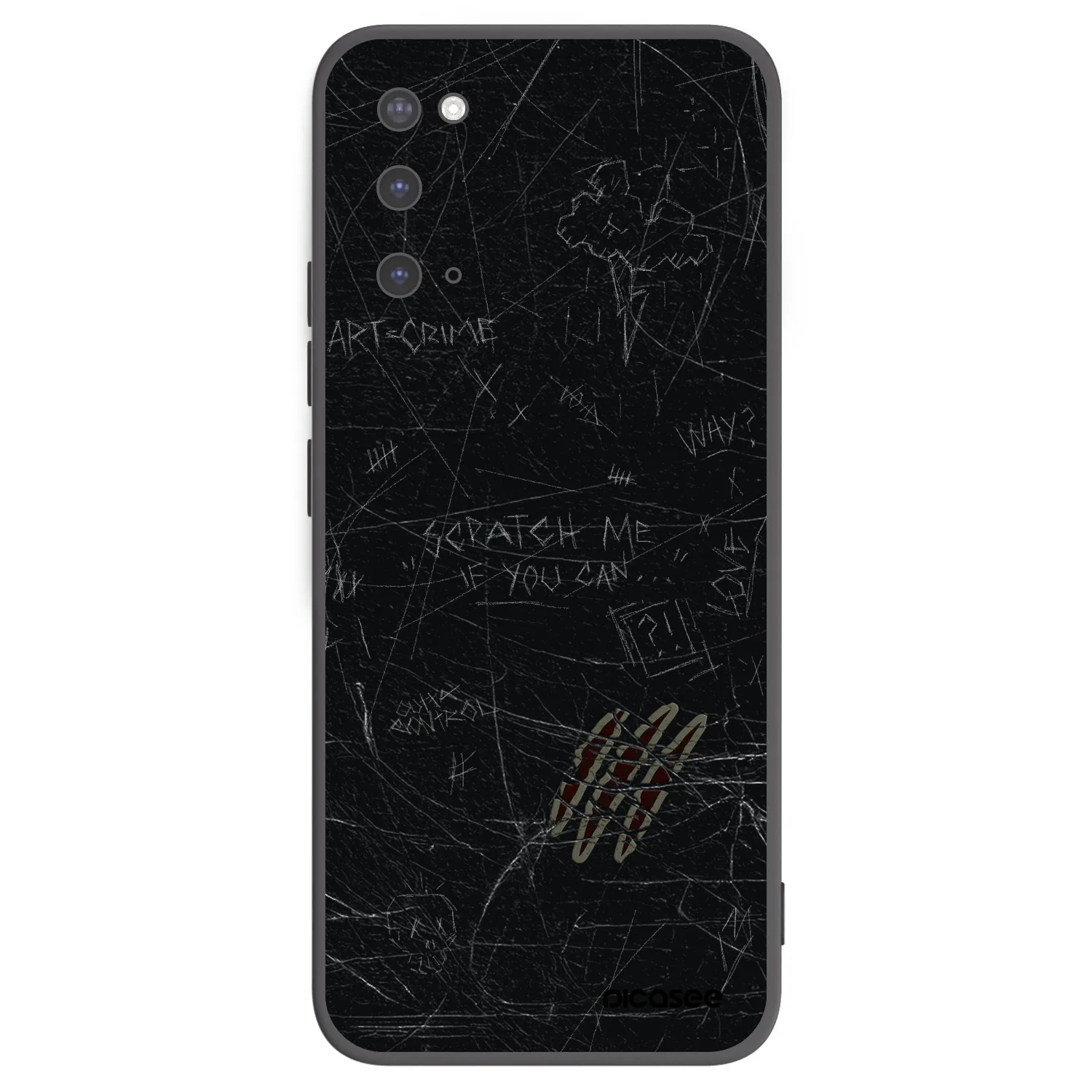 Picasee silikonski črni ovitek za Samsung Galaxy S20 G980F - SCRATCH