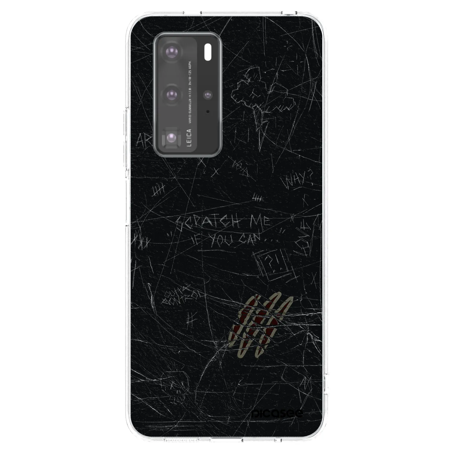 Picasee silikonski prozorni ovitek za Huawei P40 Pro - SCRATCH