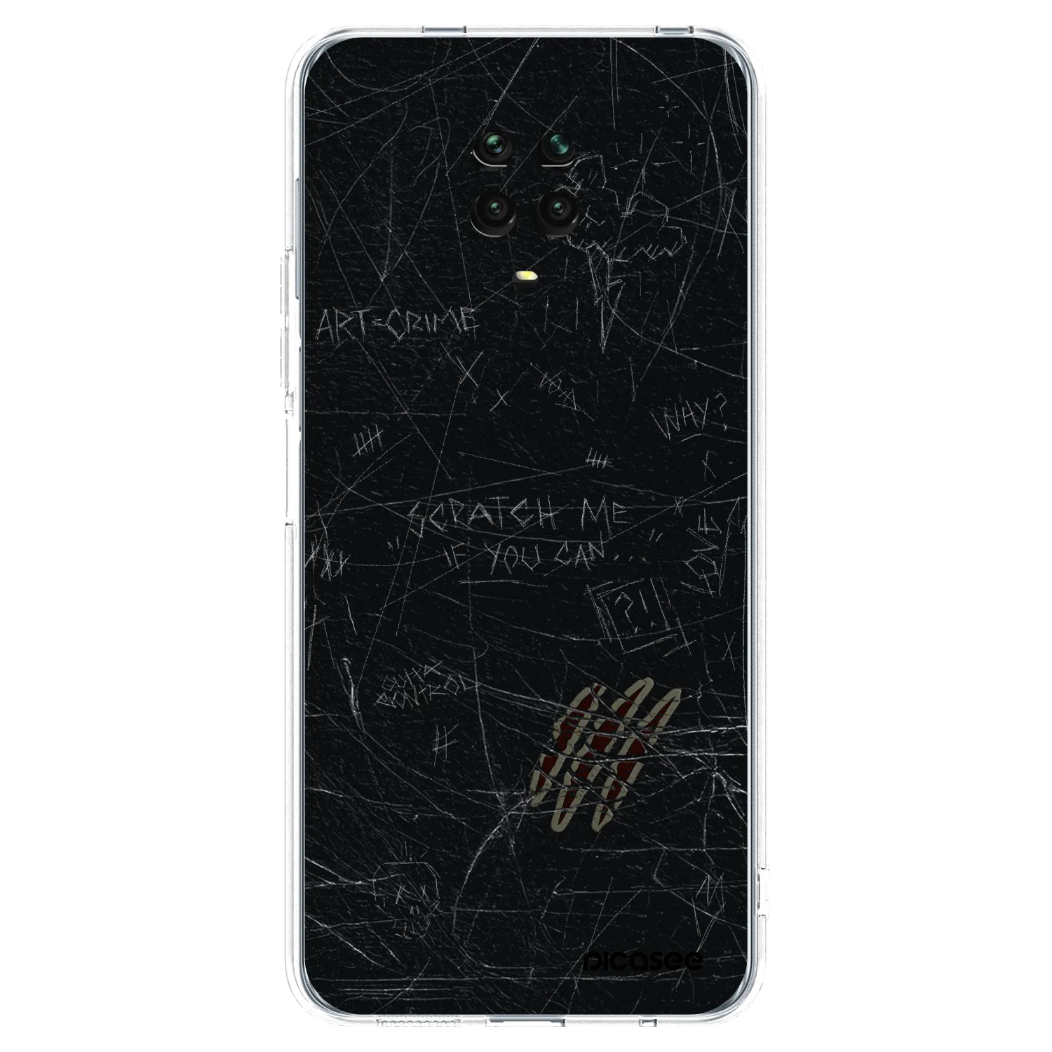 Picasee silikonski prozorni ovitek za Xiaomi Redmi Note 9 Pro - SCRATCH