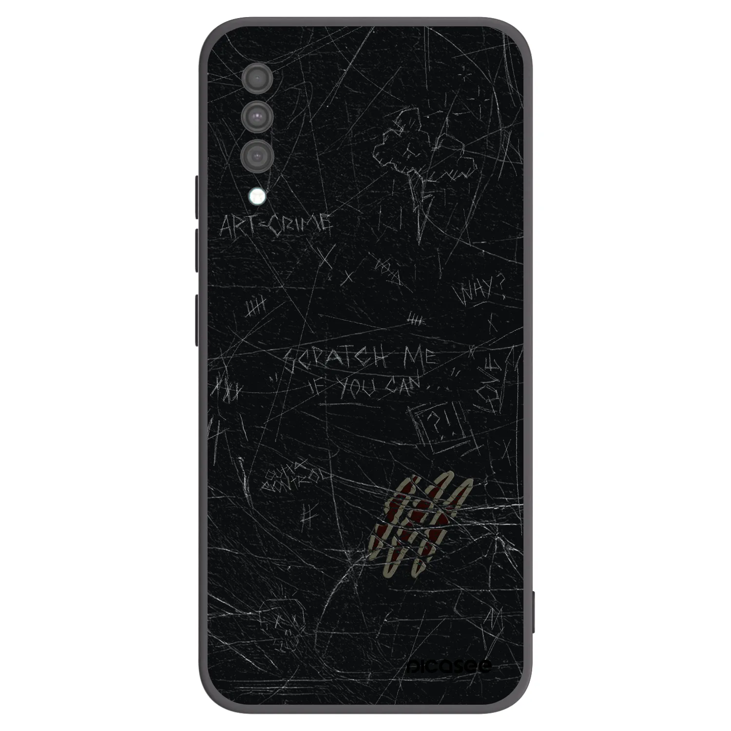 Picasee silikonski črni ovitek za Samsung Galaxy A30s A307F - SCRATCH