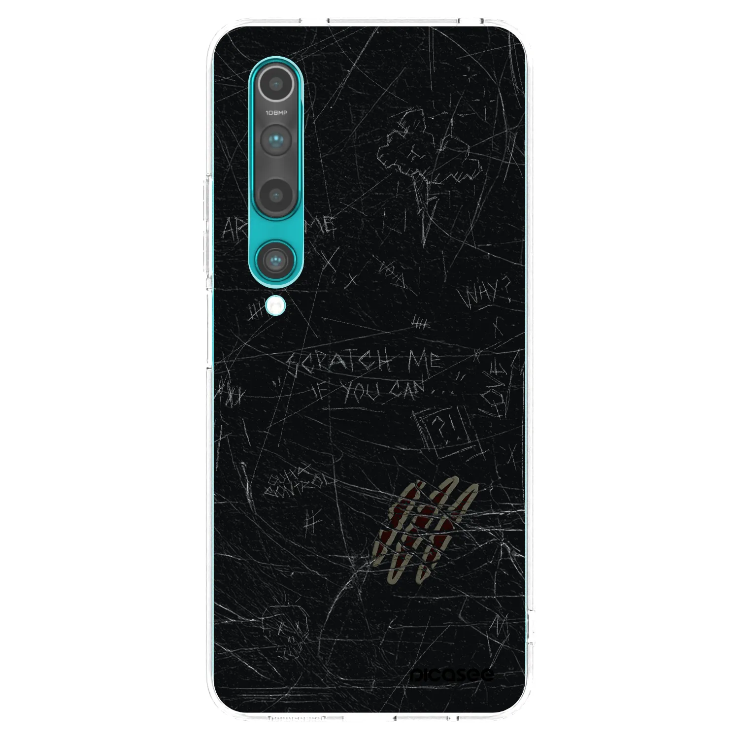 Picasee silikonski prozorni ovitek za Xiaomi Mi 10 - SCRATCH
