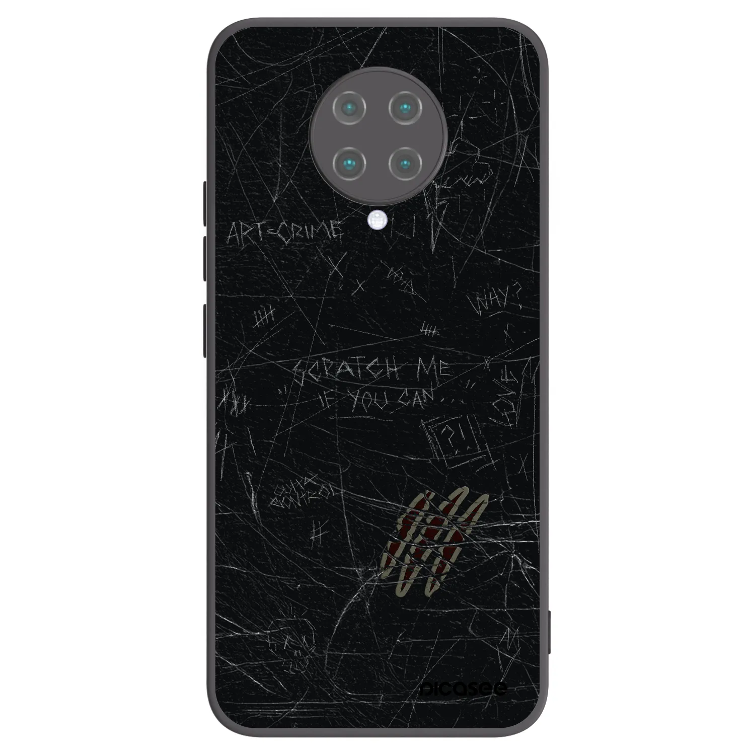 Picasee silikonski črni ovitek za Xiaomi Poco F2 Pro - SCRATCH