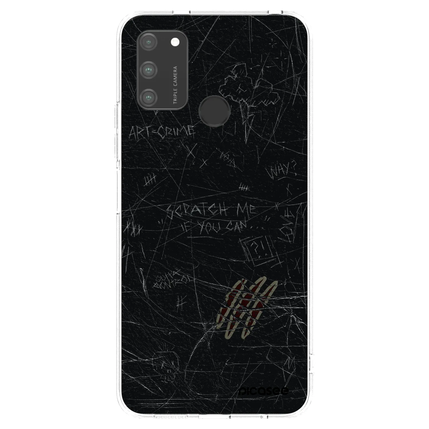 Picasee silikonski prozorni ovitek za Honor 9A - SCRATCH